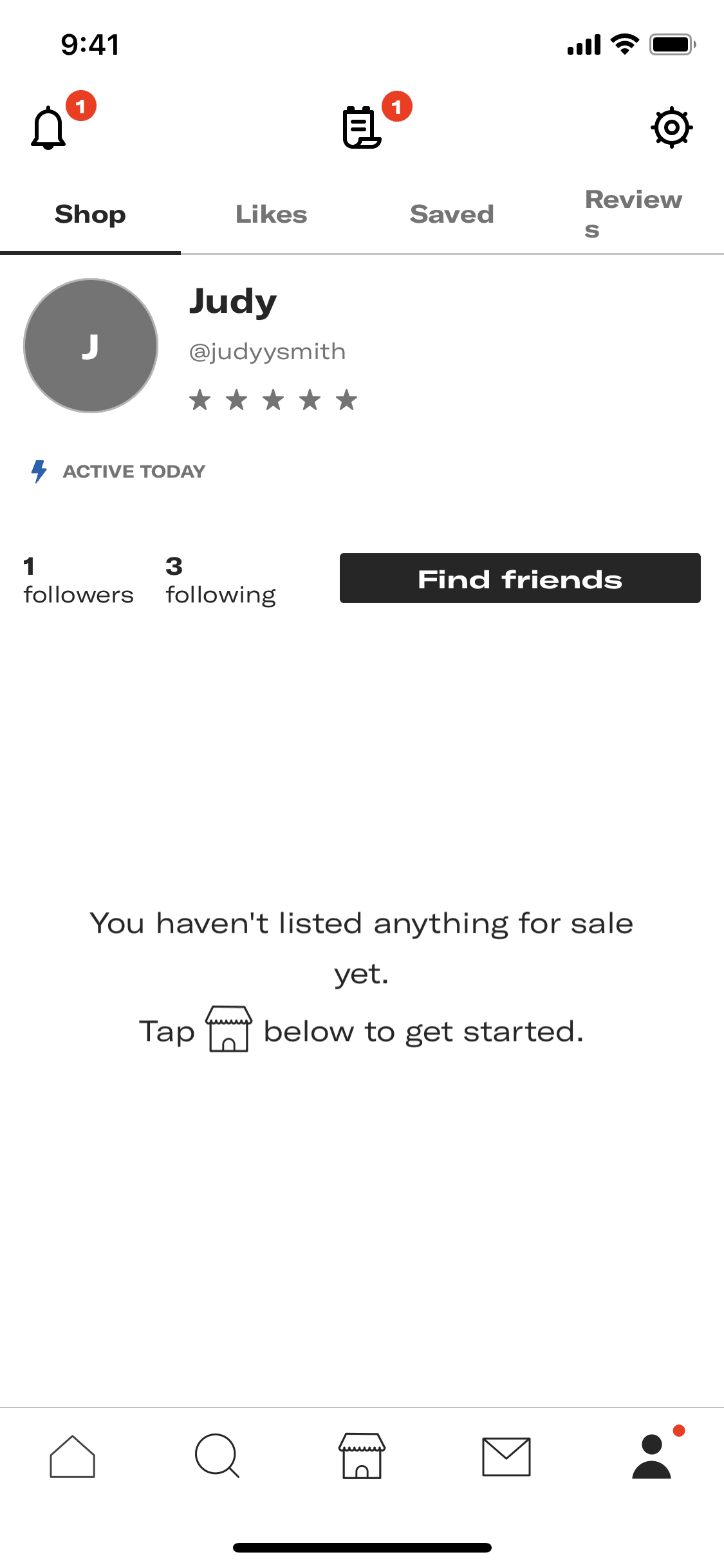 Depop iOS Shopping interface screenshot 2