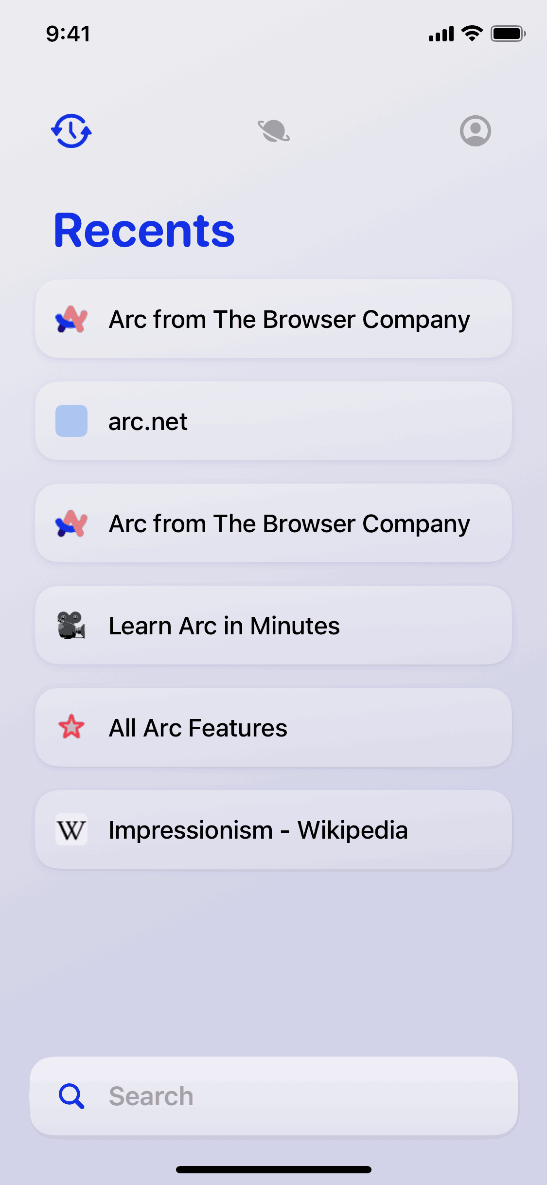 Arc Sidebar Sync iOS Utilities interface screenshot 1