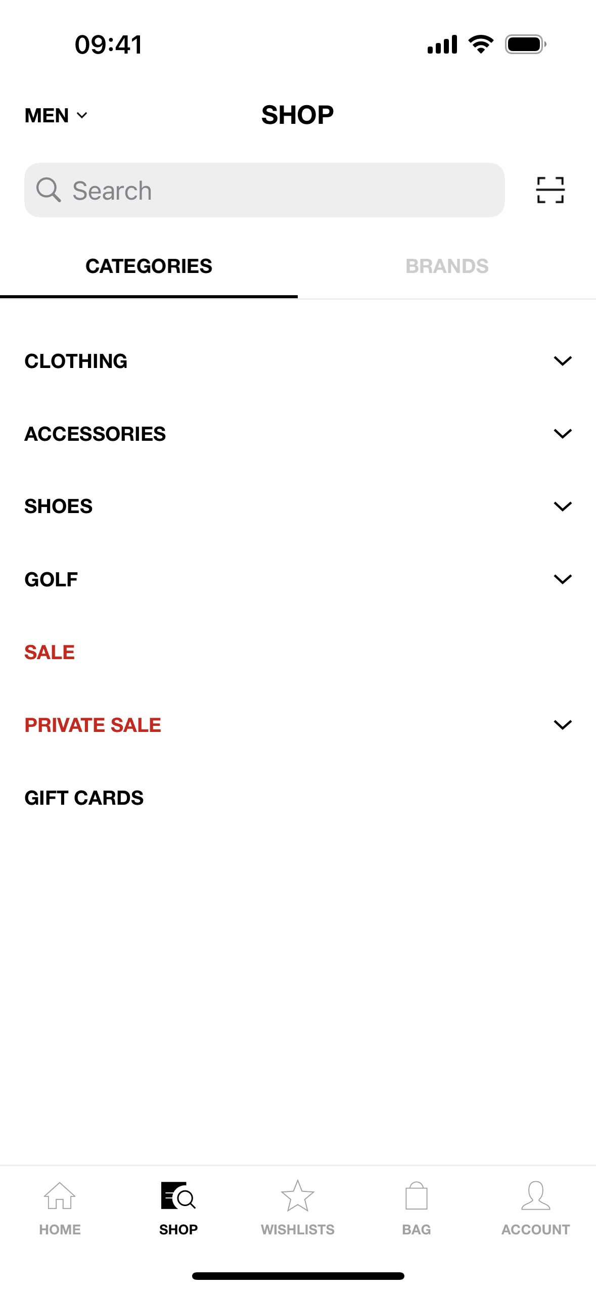 HBX iOS Shopping interface screenshot 3