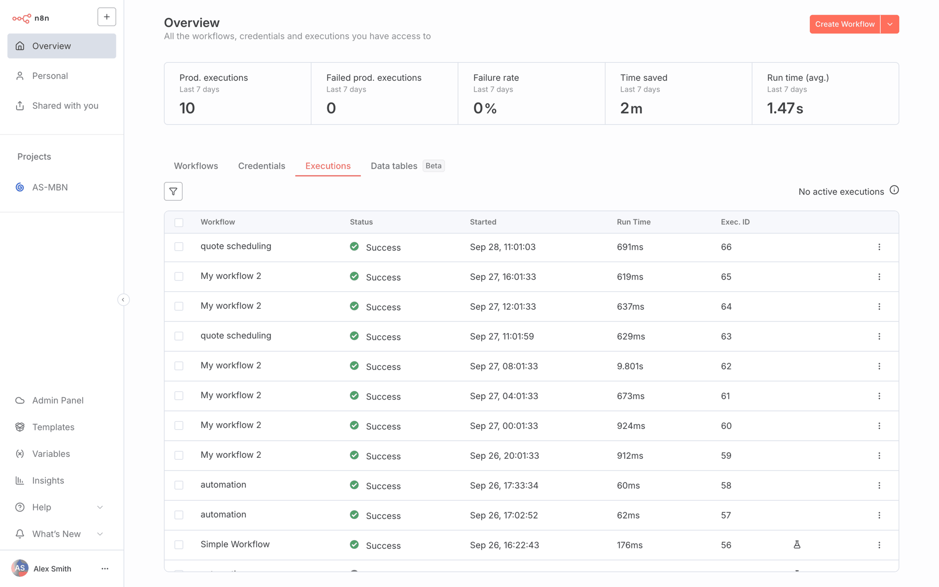 n8n Web AI interface screenshot 2