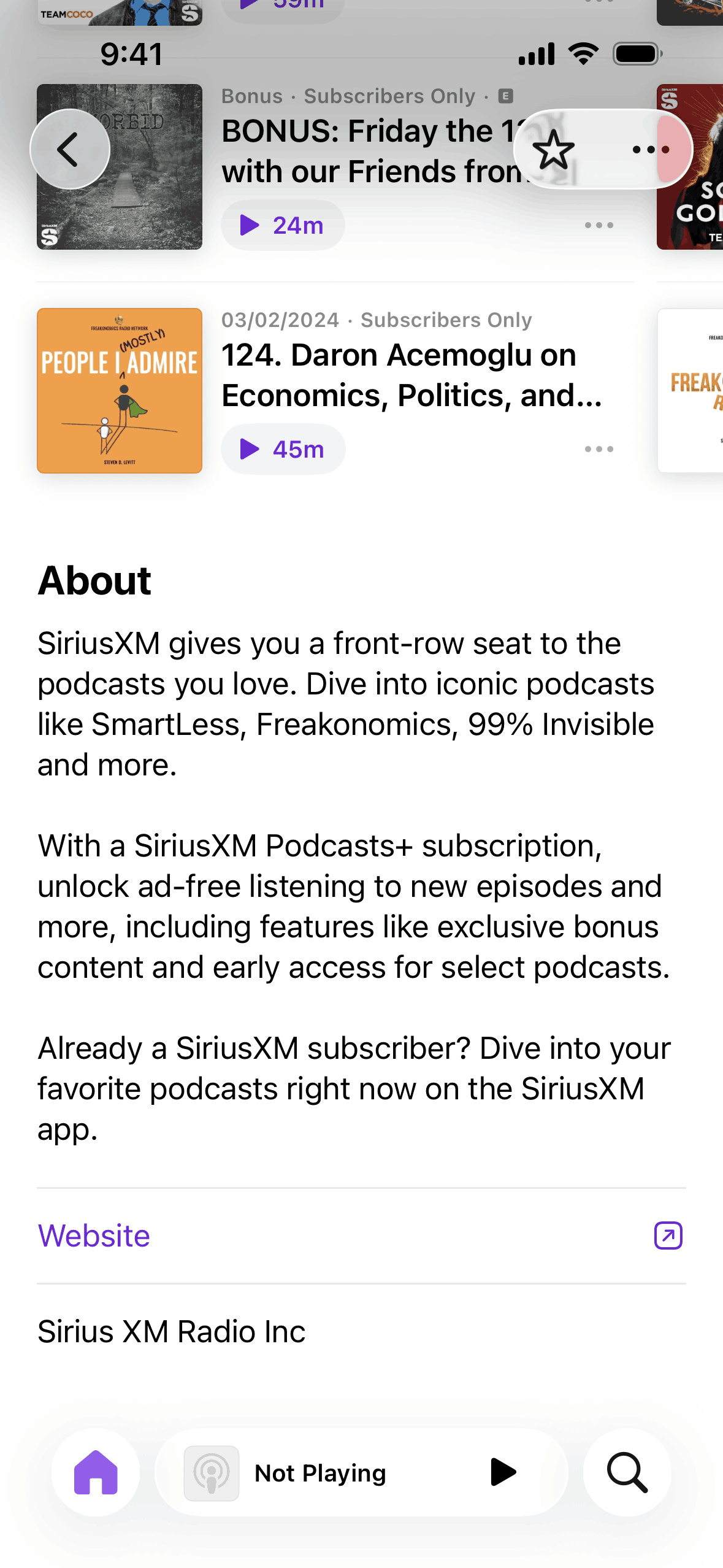 Apple Podcasts iOS Music & Audio interface screenshot 18