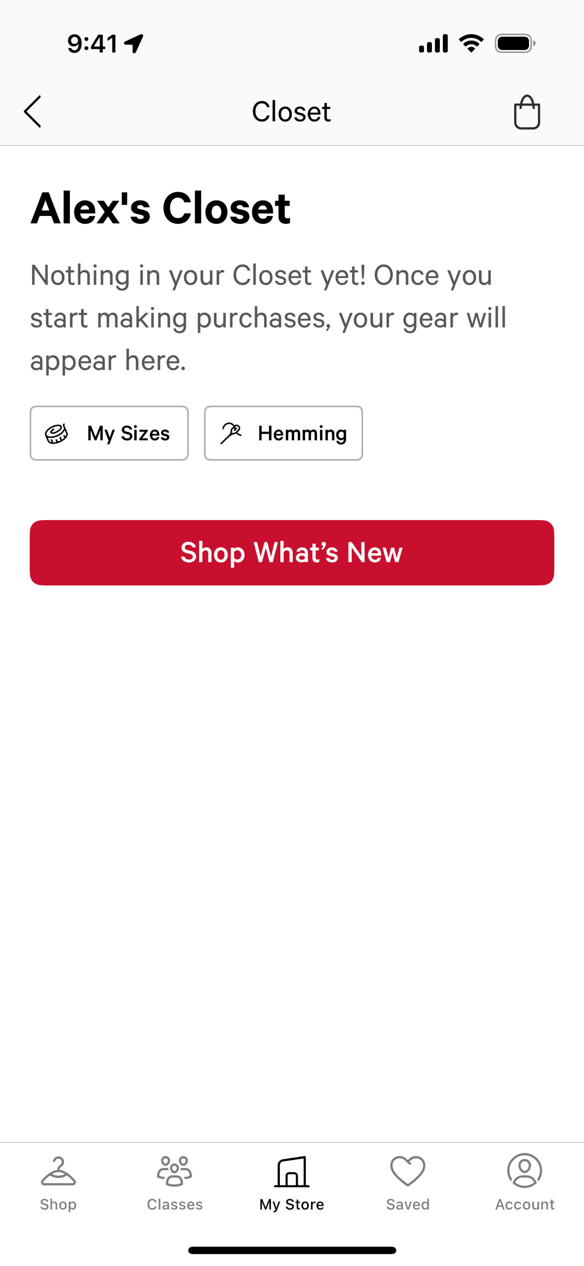 lululemon iOS Shopping interface screenshot 6