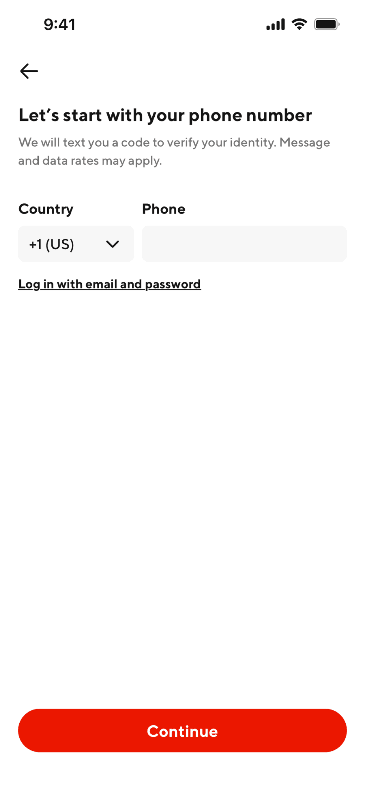 DoorDash Dasher iOS Business interface screenshot 2