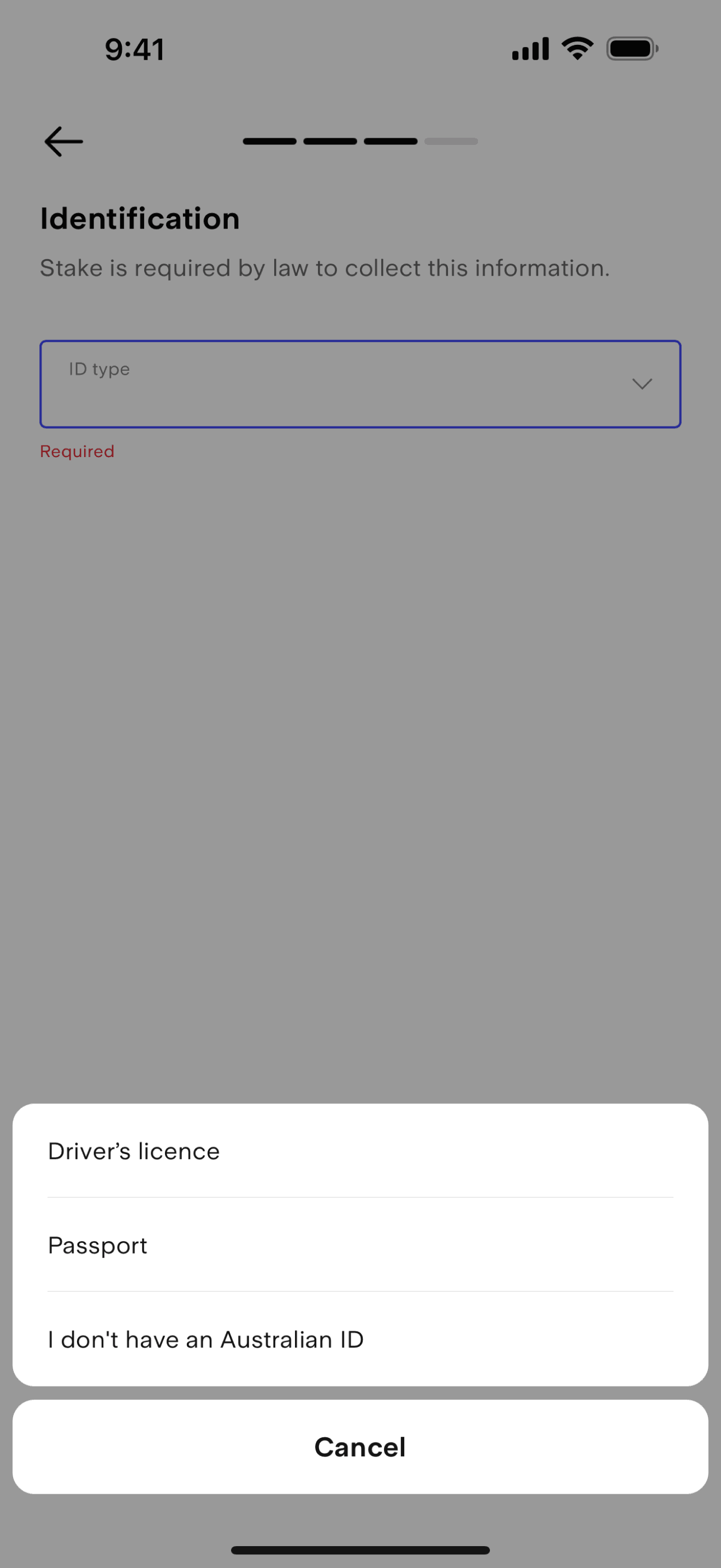 Stake iOS Finance interface screenshot 24
