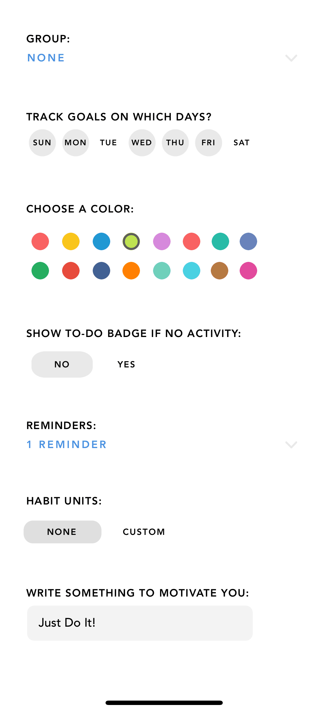 Done iOS Productivity interface screenshot 22
