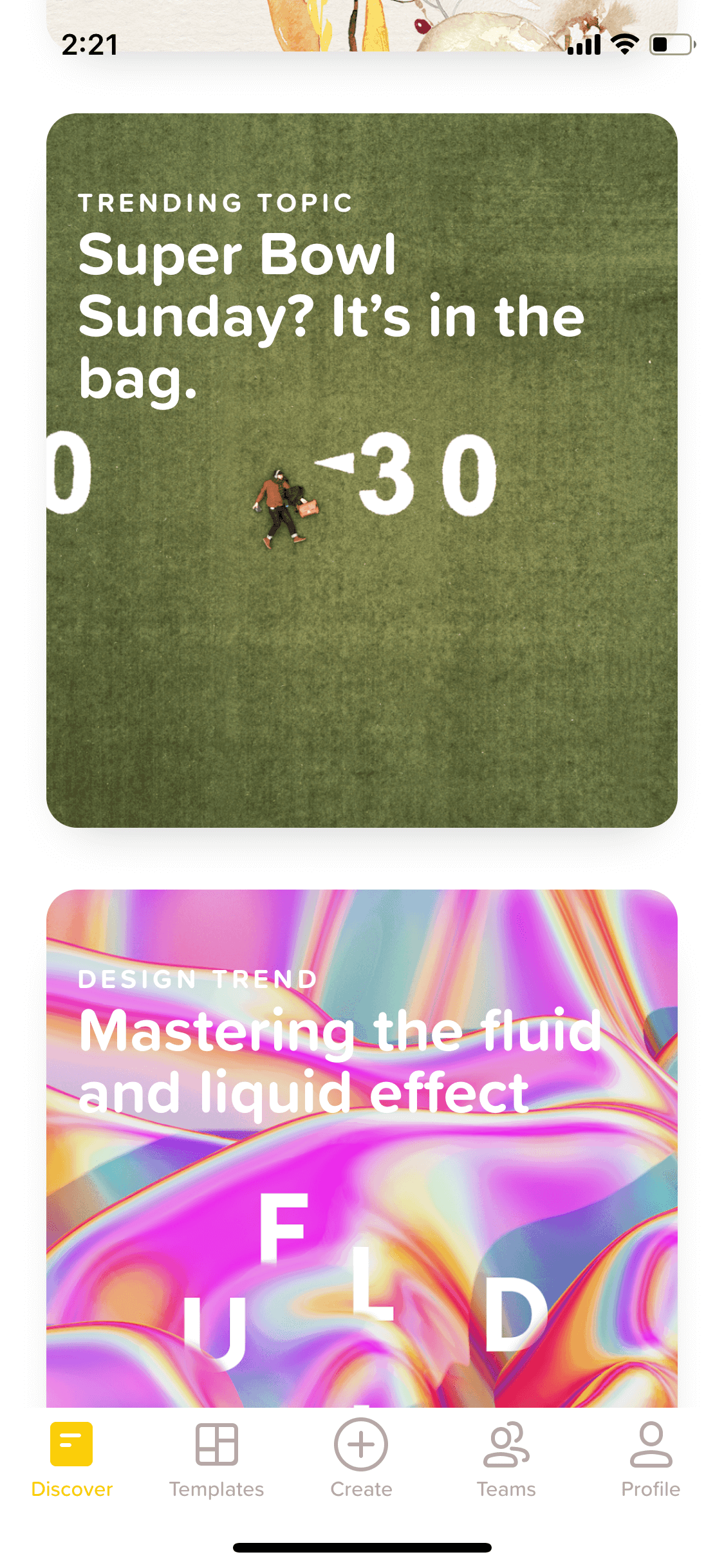 GoDaddy Studio iOS Photo & Video interface screenshot 1