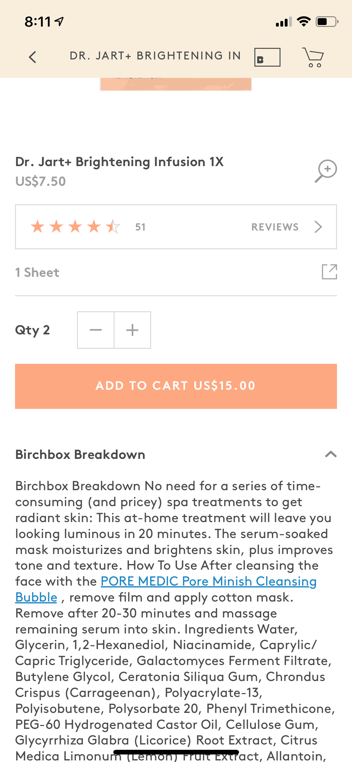 Birchbox iOS Shopping interface screenshot 24