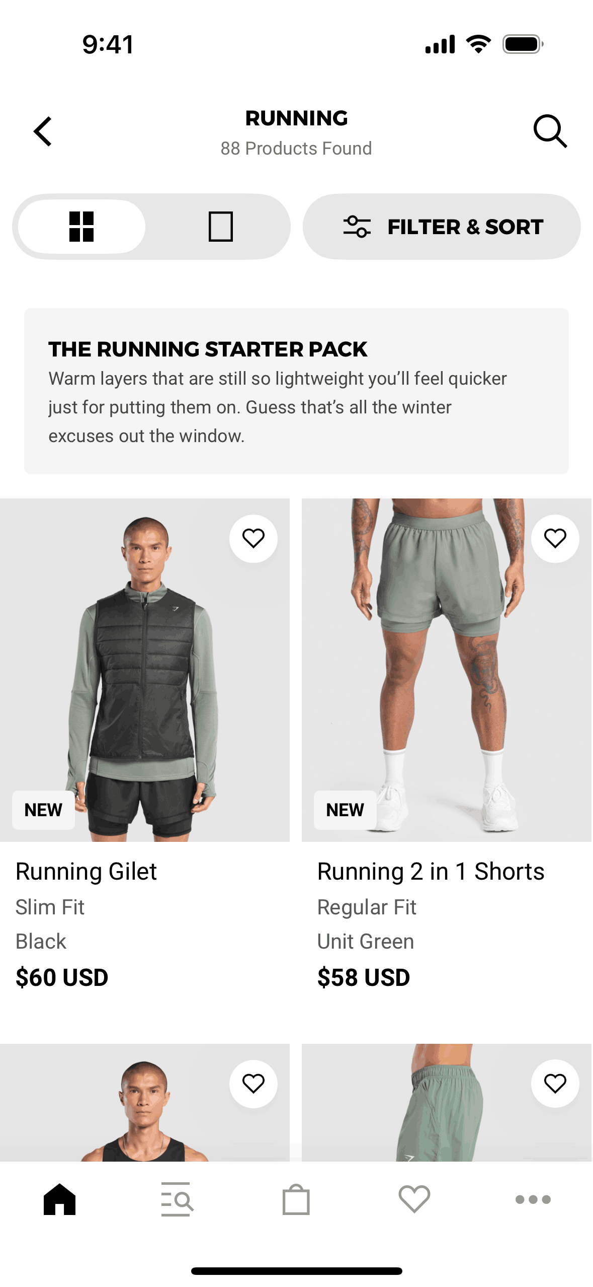 Gymshark iOS Shopping interface screenshot 8