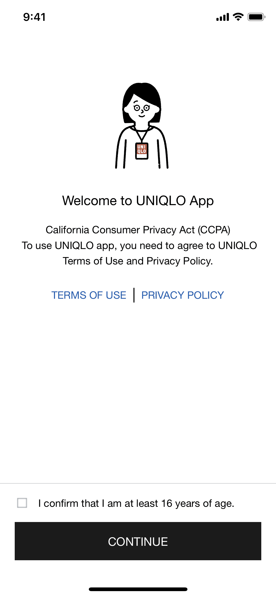 UNIQLO iOS Shopping interface screenshot 3