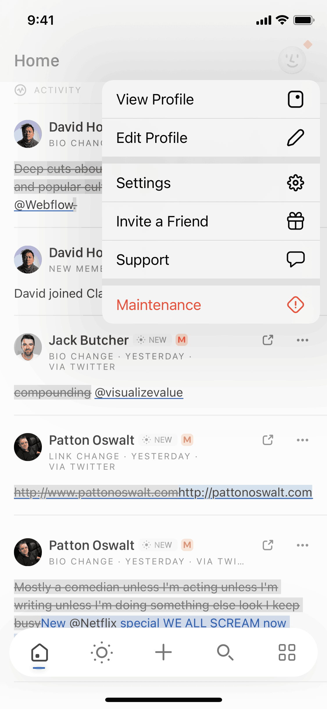 Clay iOS Productivity interface screenshot 12