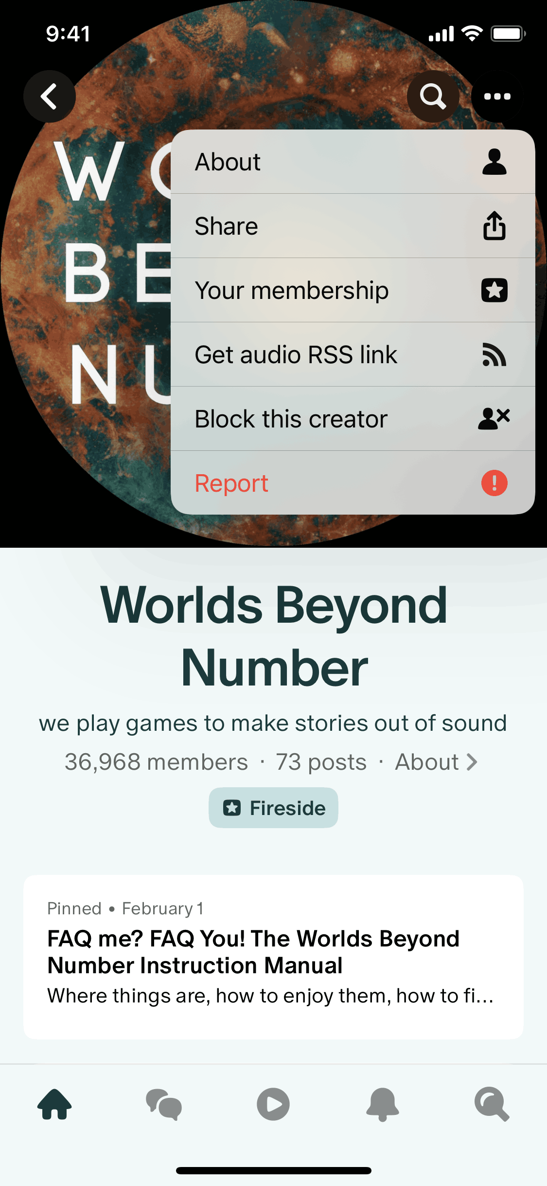 Patreon iOS Social Networking interface screenshot 17