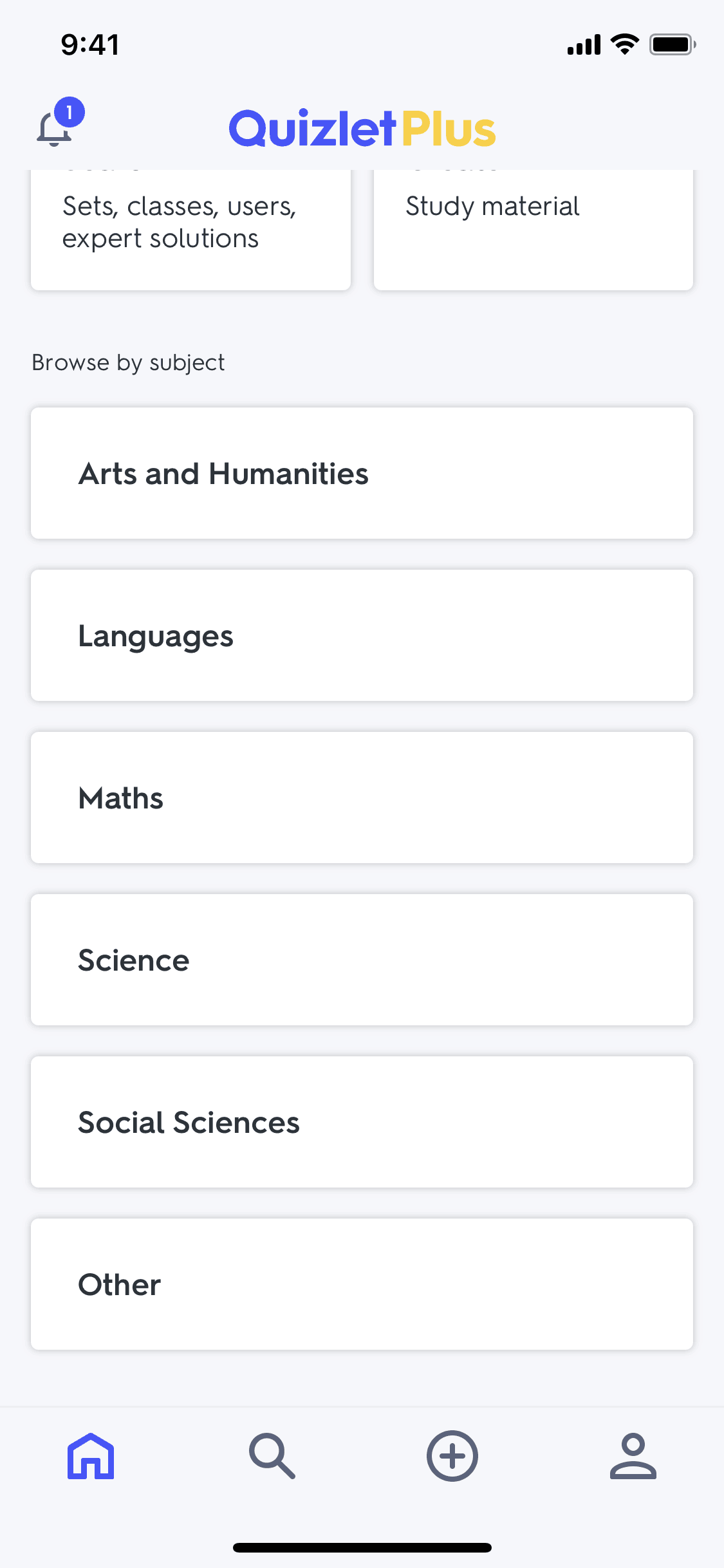 Quizlet iOS Education interface screenshot 23