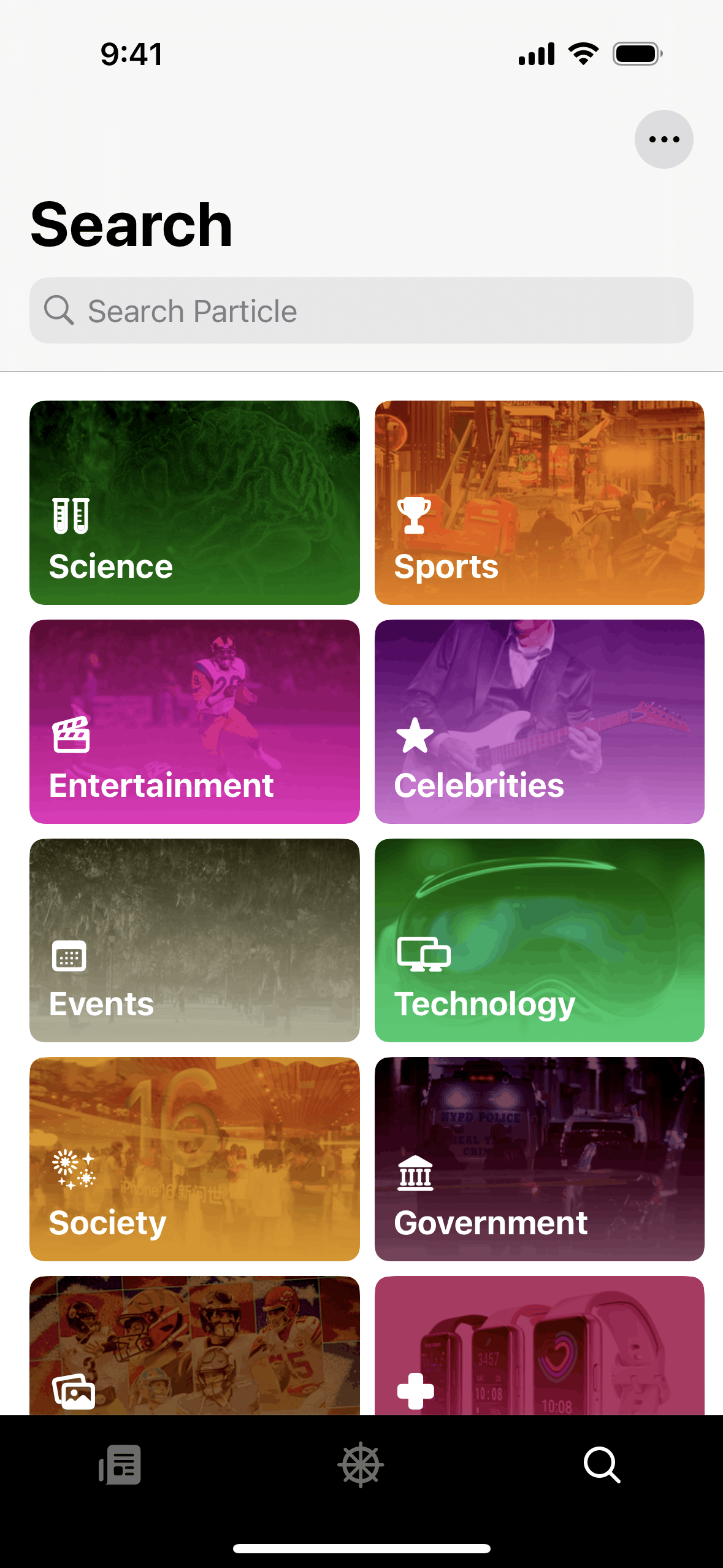 Particle News iOS AI interface screenshot 13