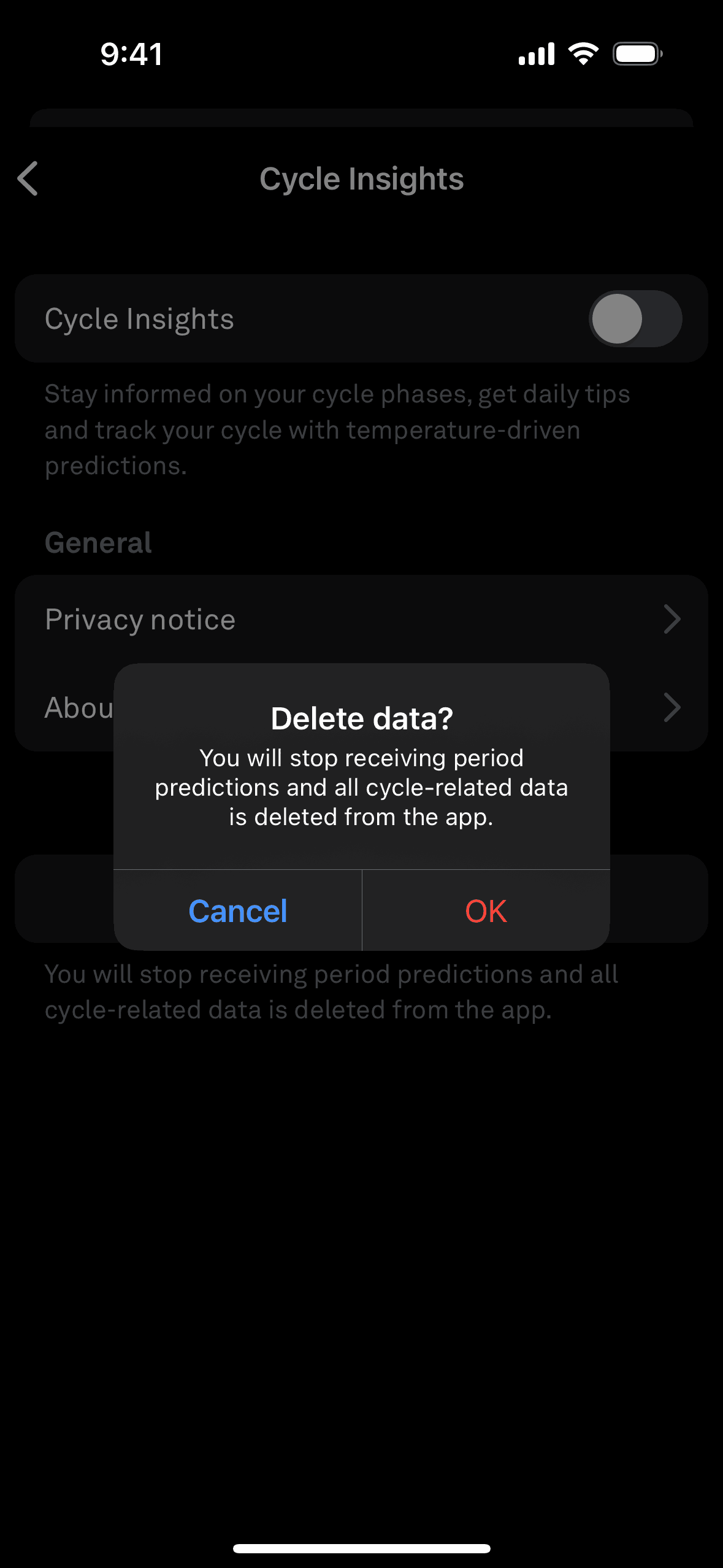 Oura iOS Health & Fitness interface screenshot 18