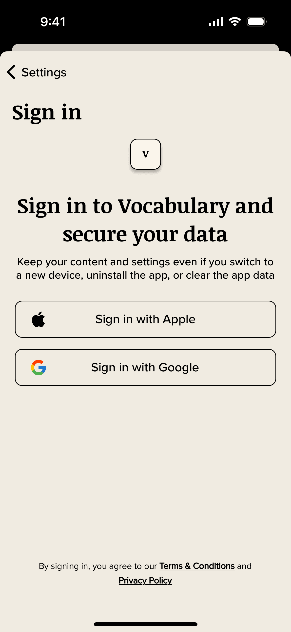 Vocabulary iOS Education interface screenshot 13
