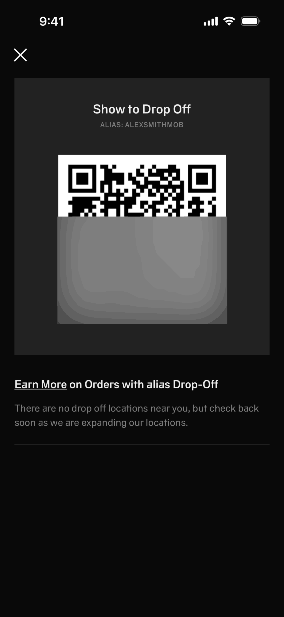alias iOS Shopping interface screenshot 5