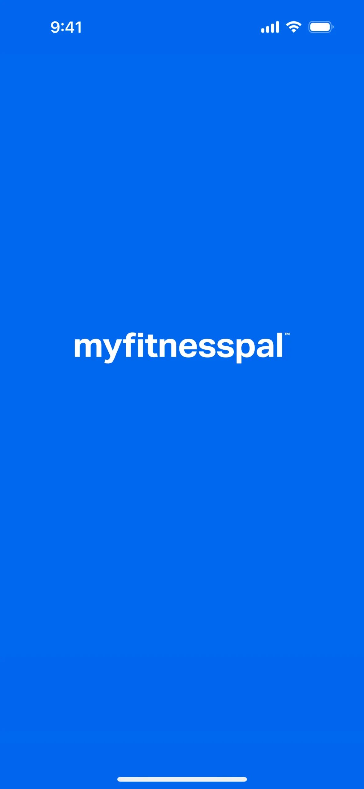 Onboarding on MyFitnessPal (ios) screen 1