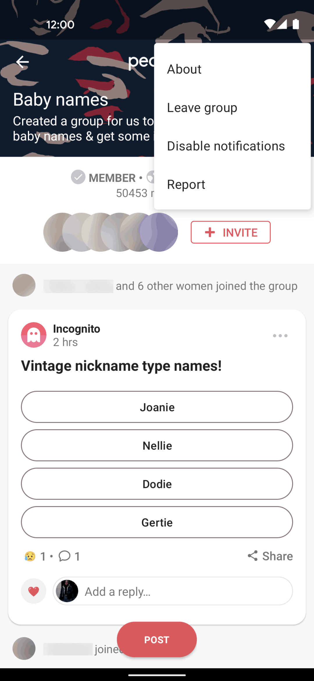 Peanut Android Social Networking interface screenshot 7