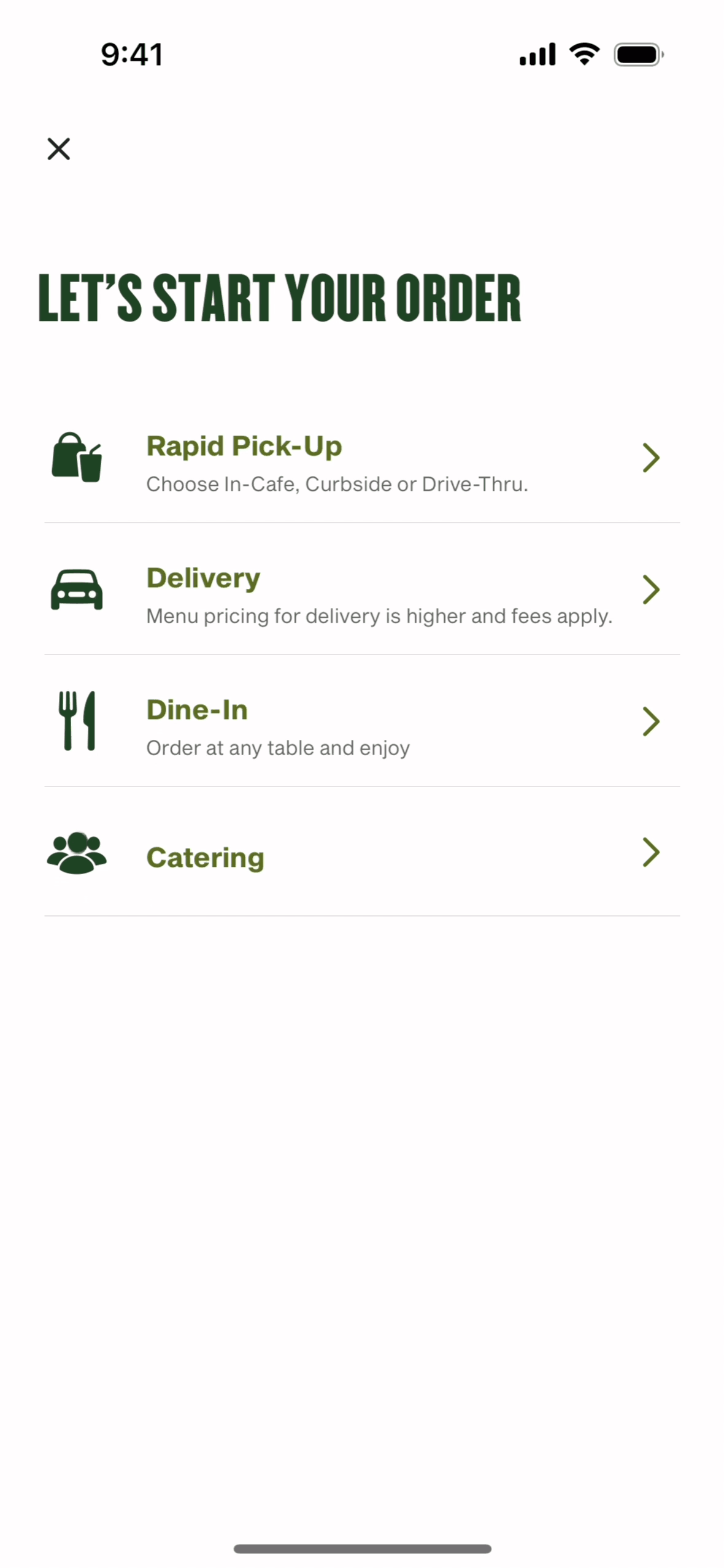 Panera Bread iOS Food & Drink interface screenshot 23