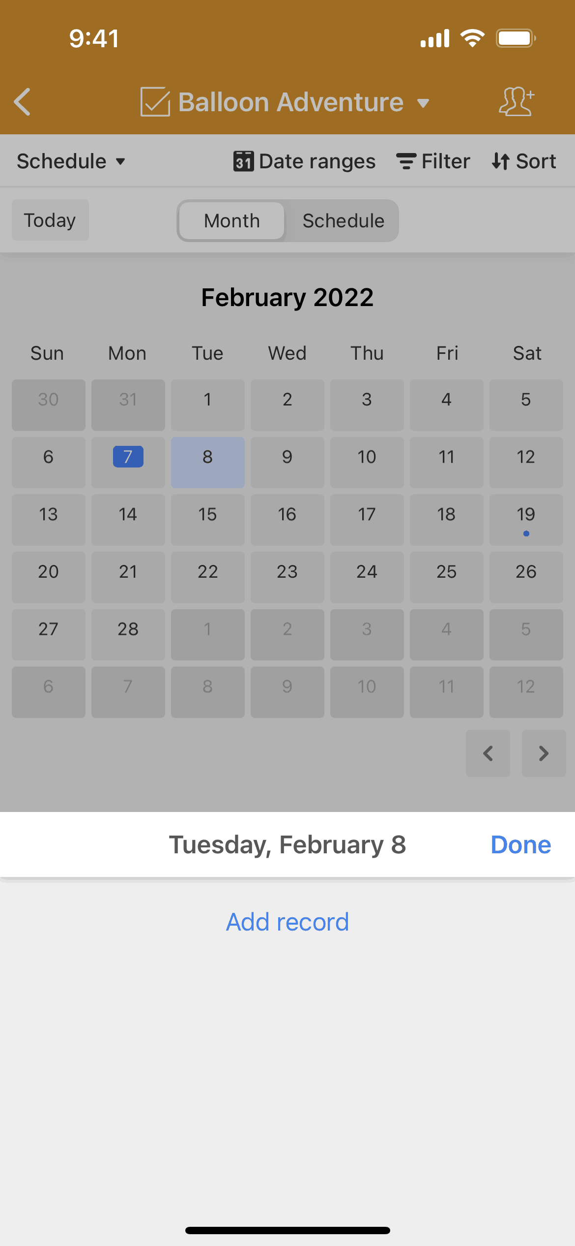 Airtable iOS Productivity interface screenshot 7