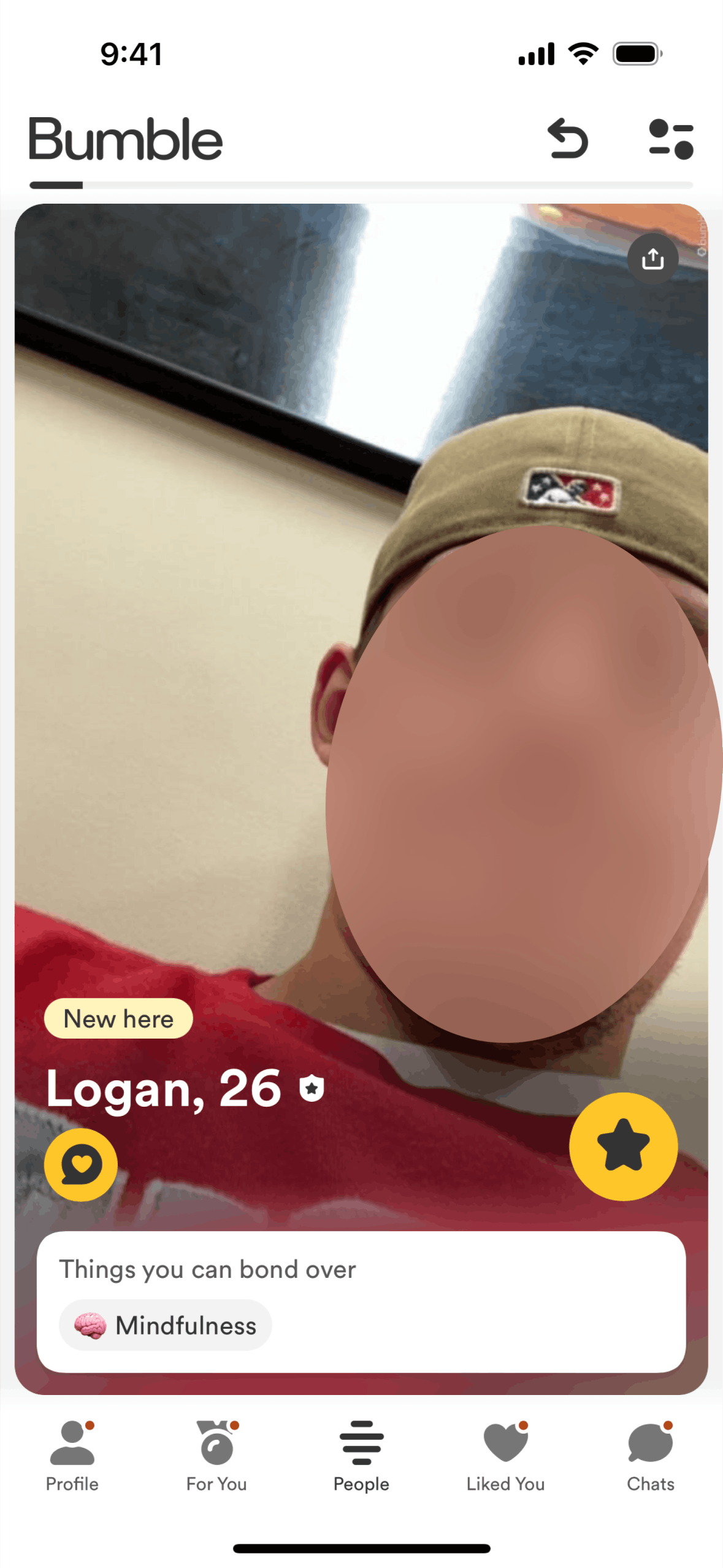 Bumble iOS Lifestyle interface screenshot 1