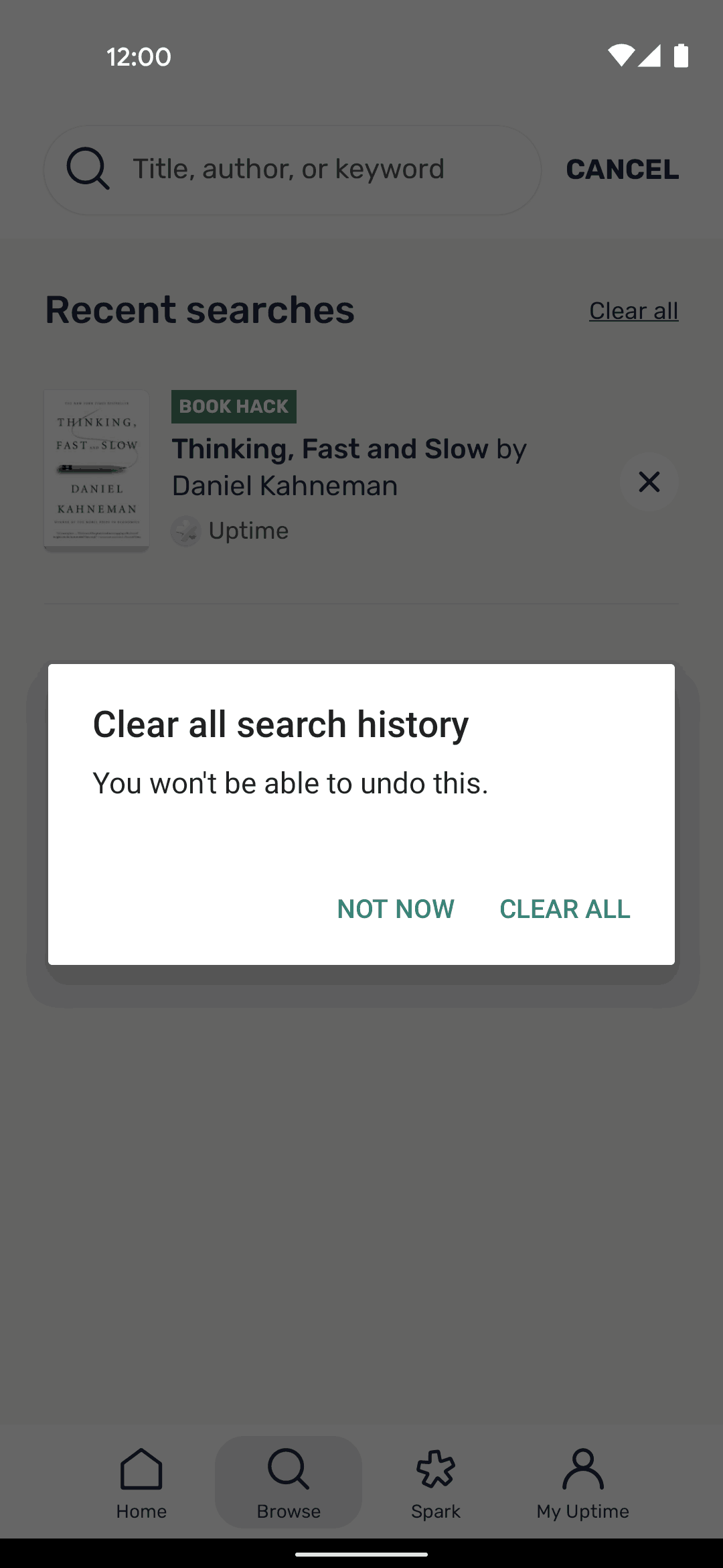 Uptime Android Education interface screenshot 18