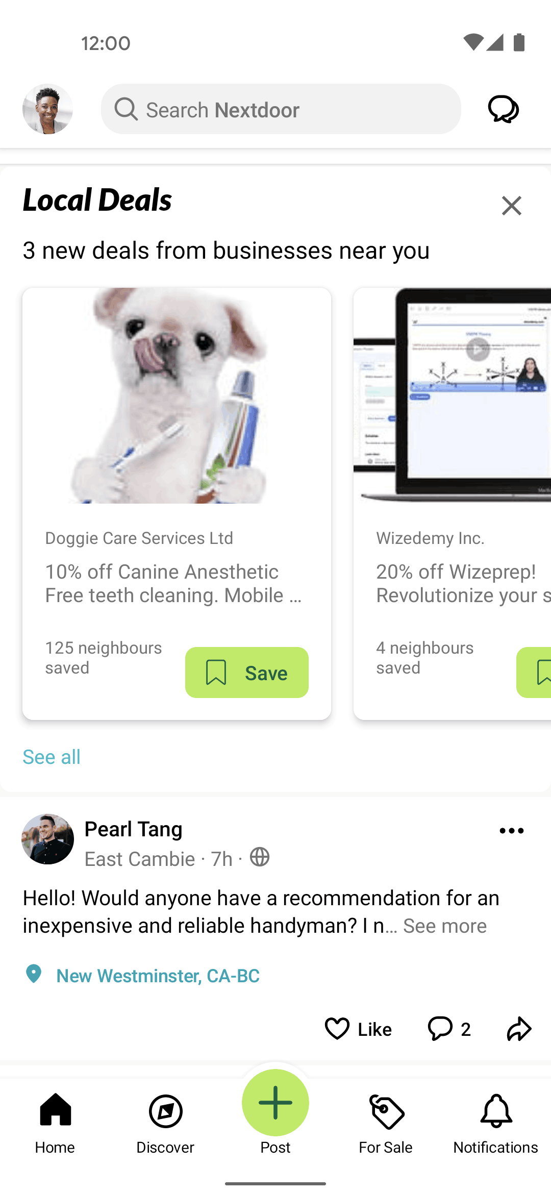 Nextdoor Android News interface screenshot 23