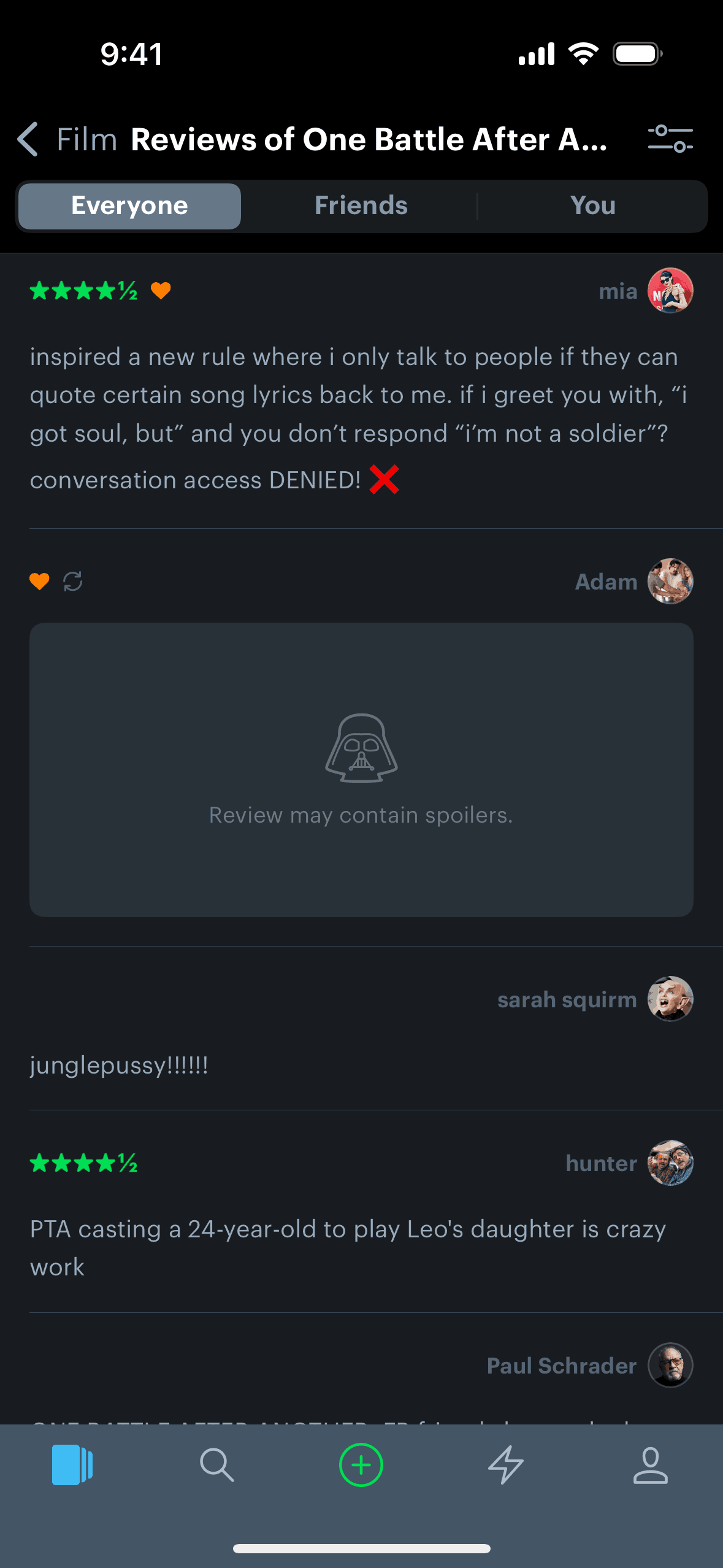 Letterboxd iOS Social Networking interface screenshot 7