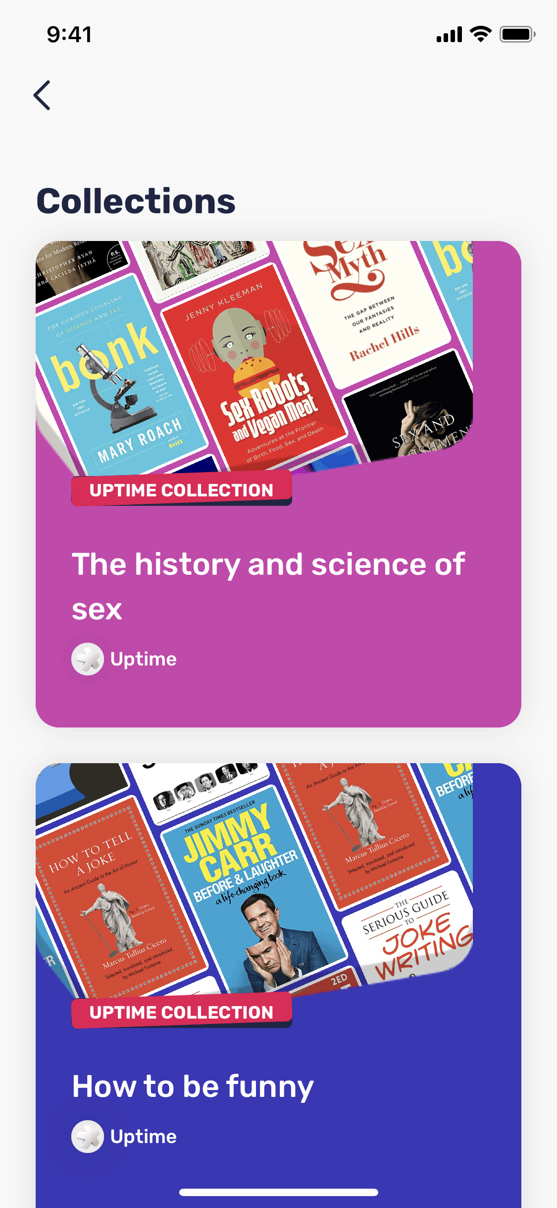 Uptime iOS Education interface screenshot 16