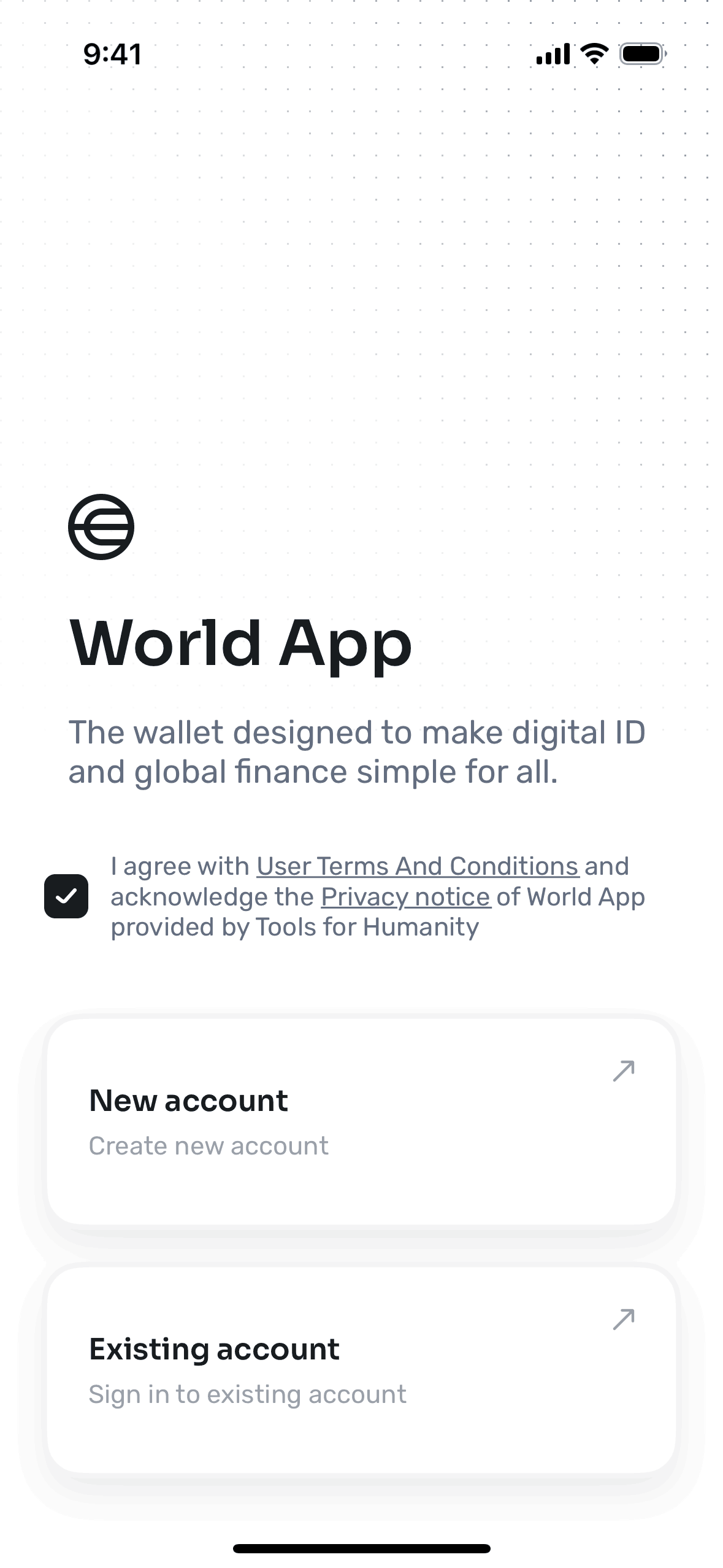 World App iOS Crypto & Web3 interface screenshot 2