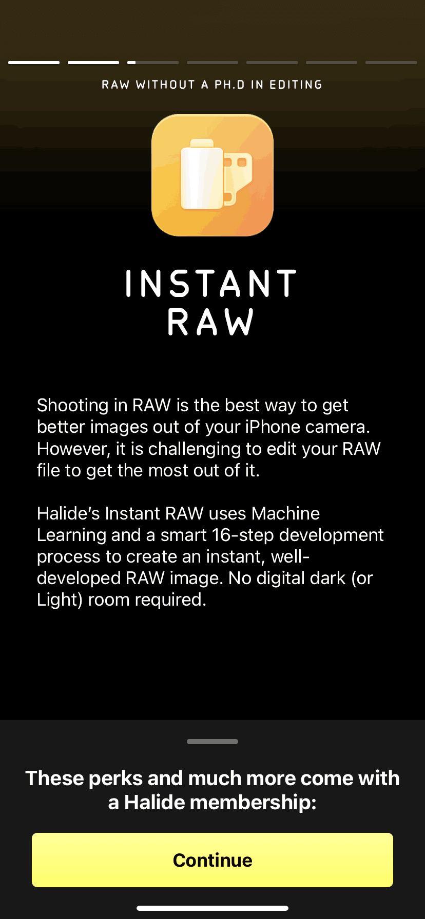 Halide iOS Photo & Video interface screenshot 10