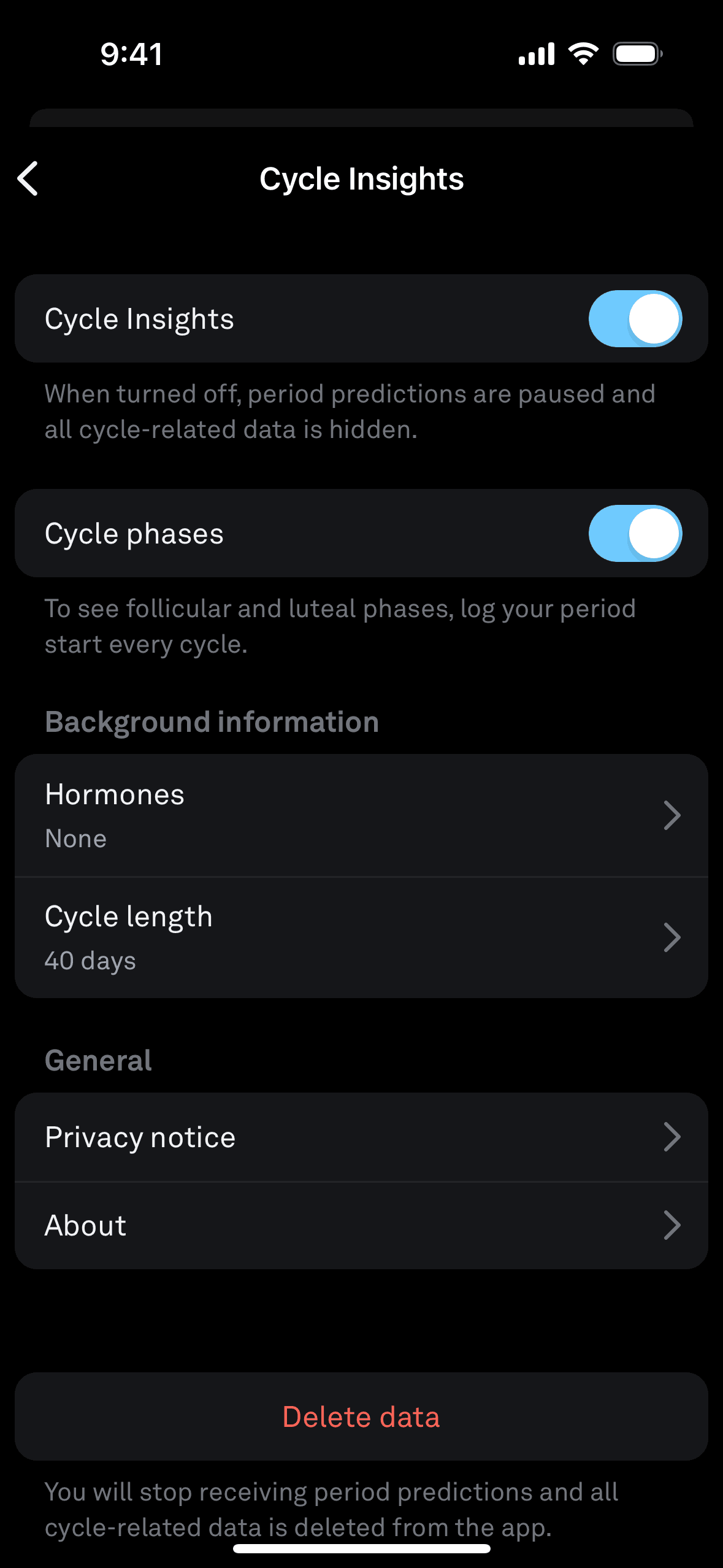 Oura iOS Health & Fitness interface screenshot 17