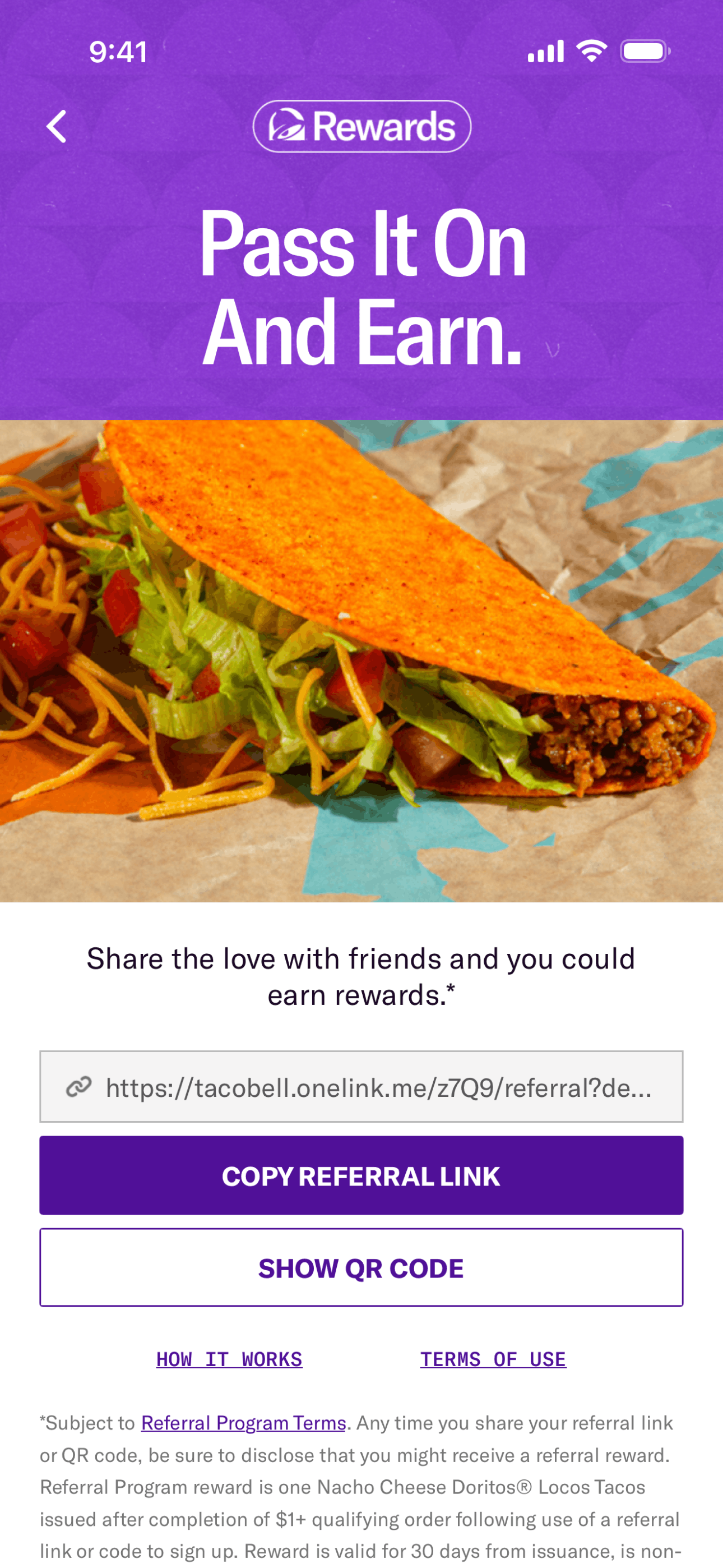 Taco Bell iOS Food & Drink interface screenshot 10