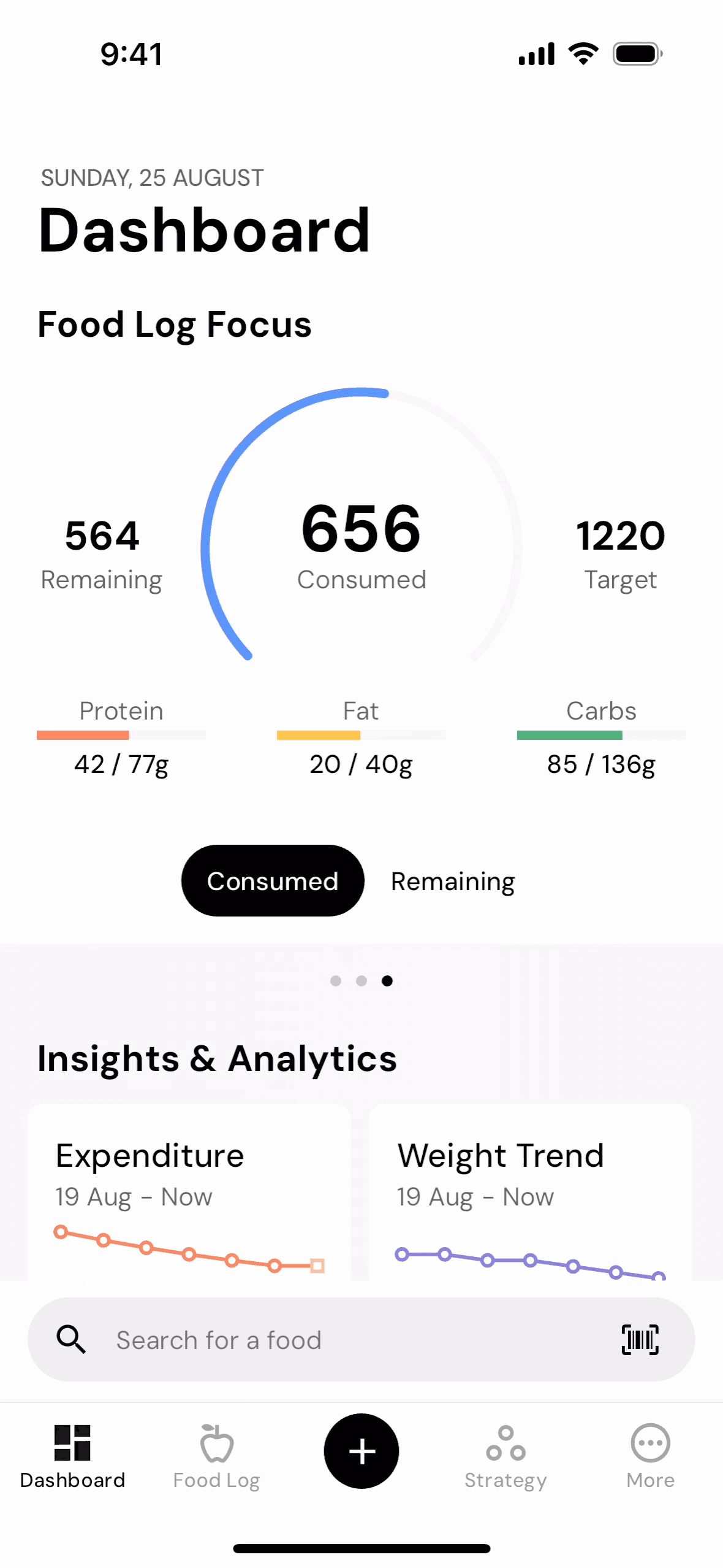 MacroFactor iOS Health & Fitness interface screenshot 1