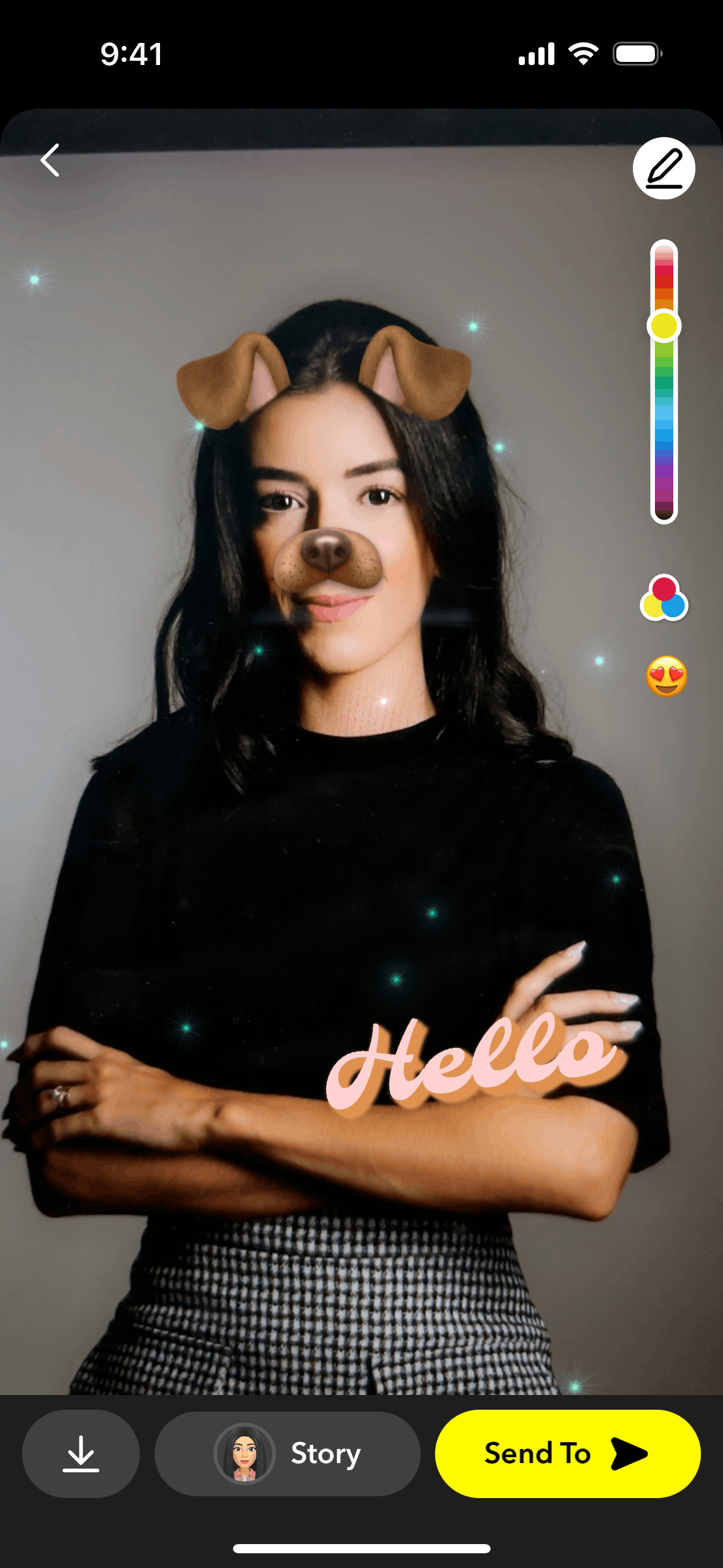 Snapchat iOS Photo & Video interface screenshot 5