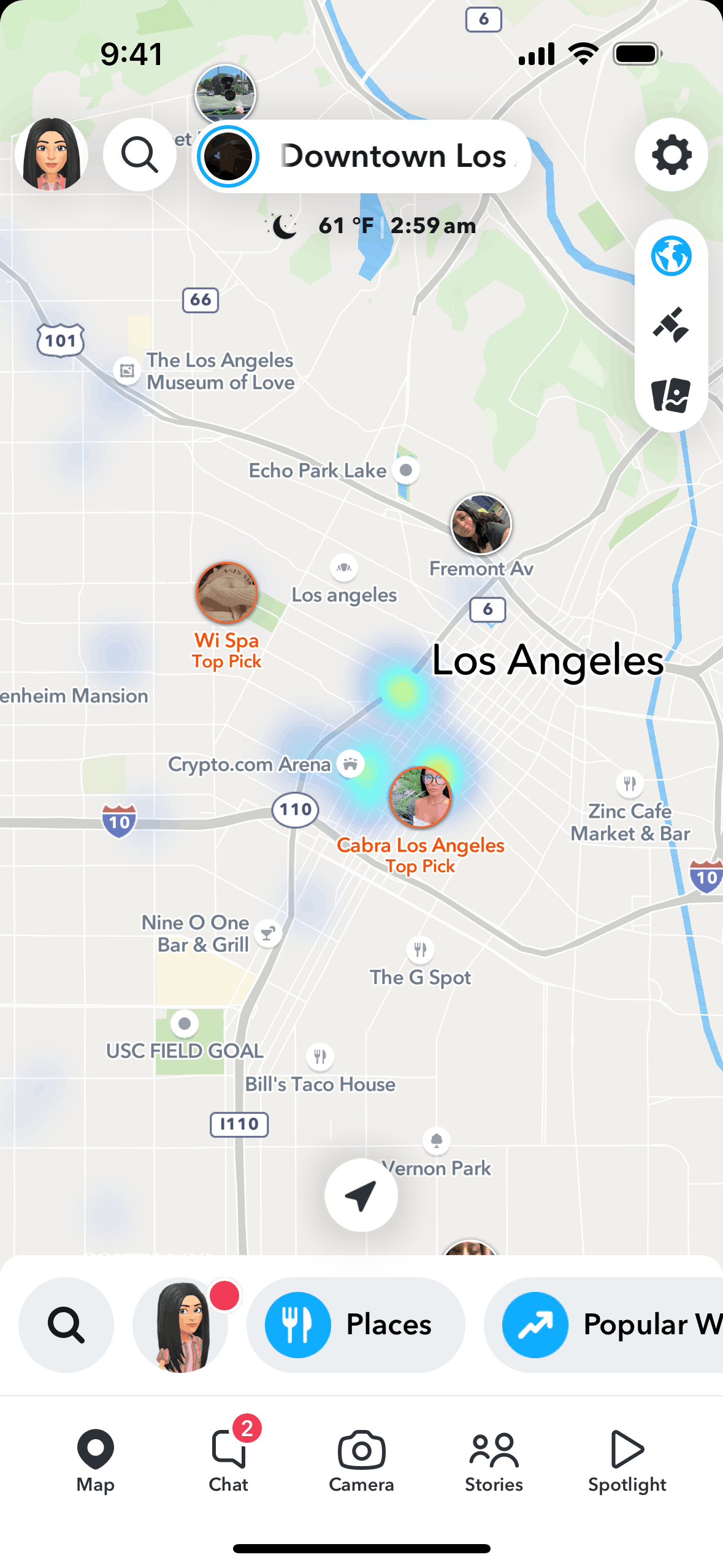 Snapchat iOS Communication interface screenshot 1