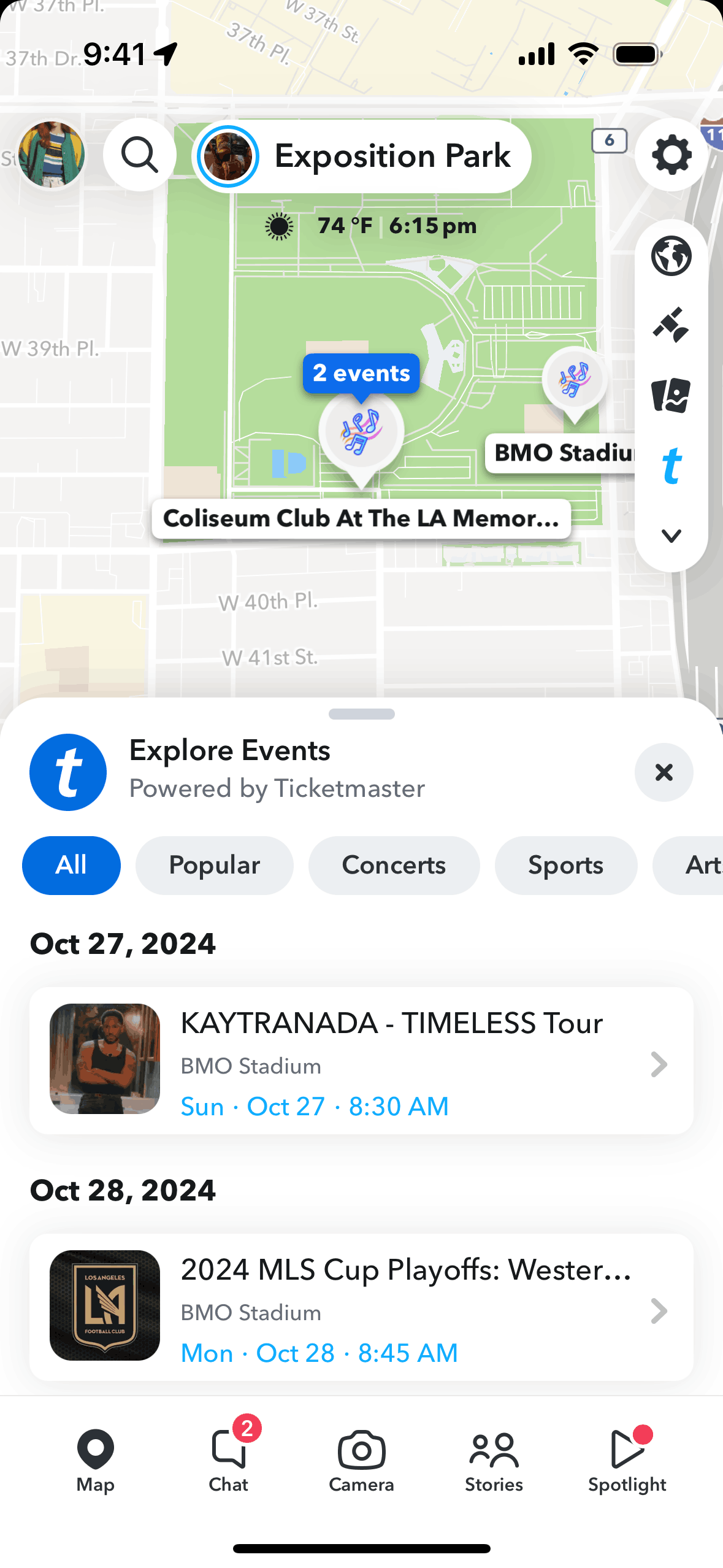Snapchat iOS Communication interface screenshot 3