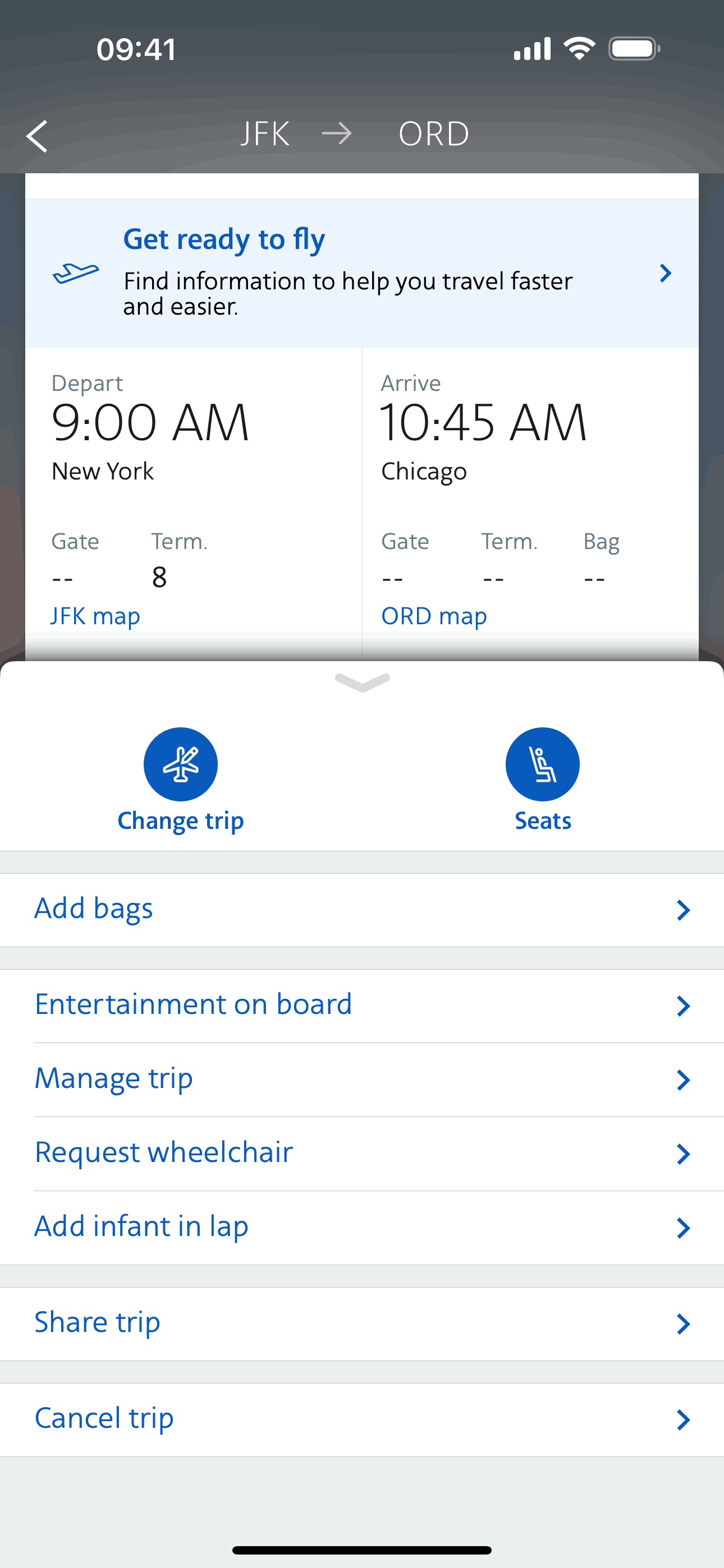 American Airlines iOS Travel & Transportation interface screenshot 6