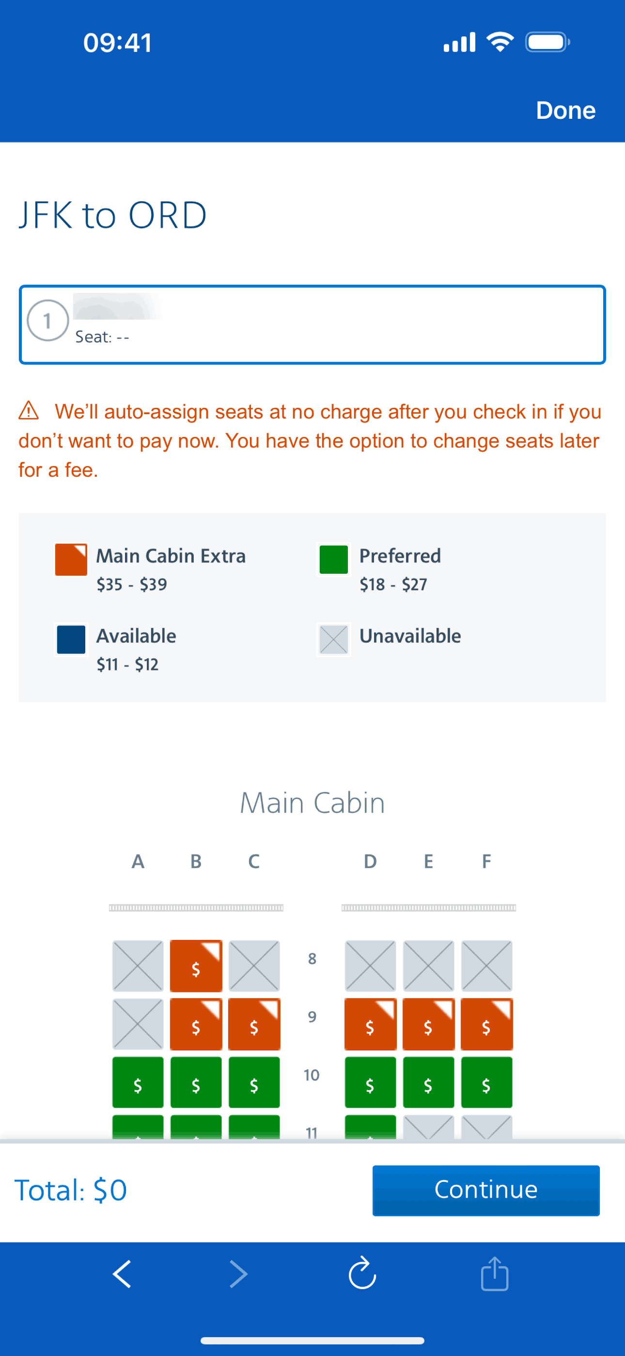 American Airlines iOS Travel & Transportation interface screenshot 9