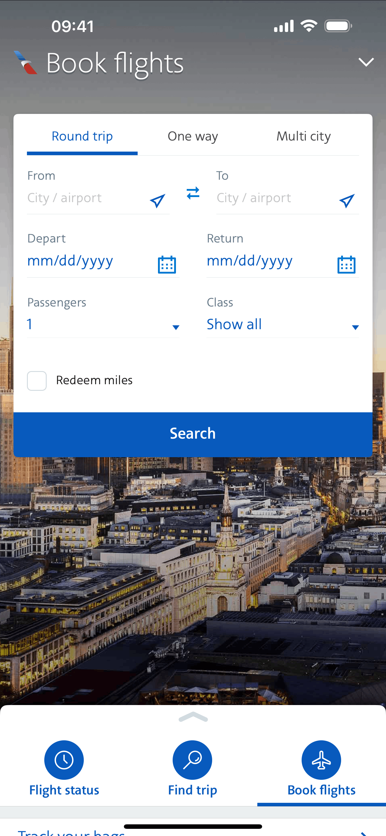 American Airlines iOS Travel & Transportation interface screenshot 24