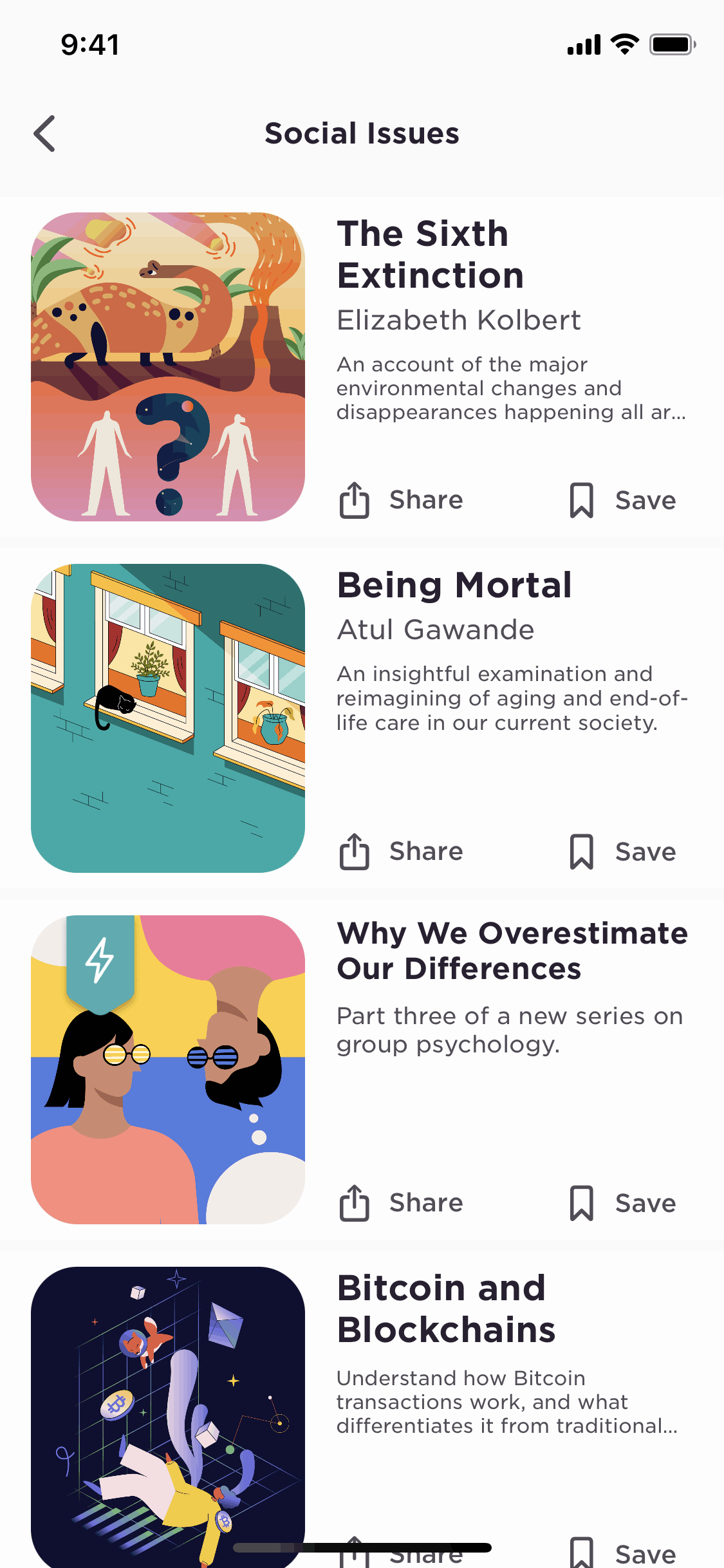 Imprint iOS Education interface screenshot 17