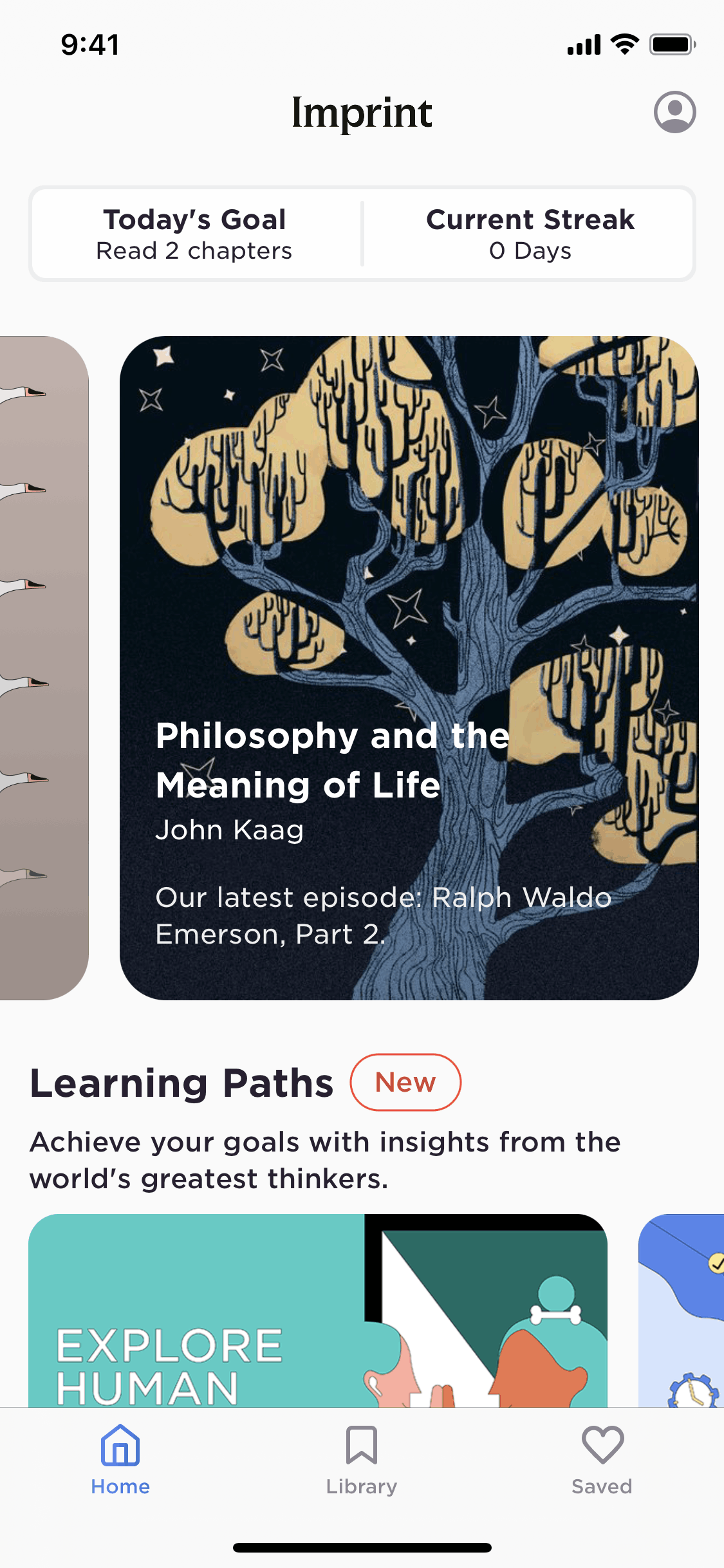 Imprint iOS Education interface screenshot 9