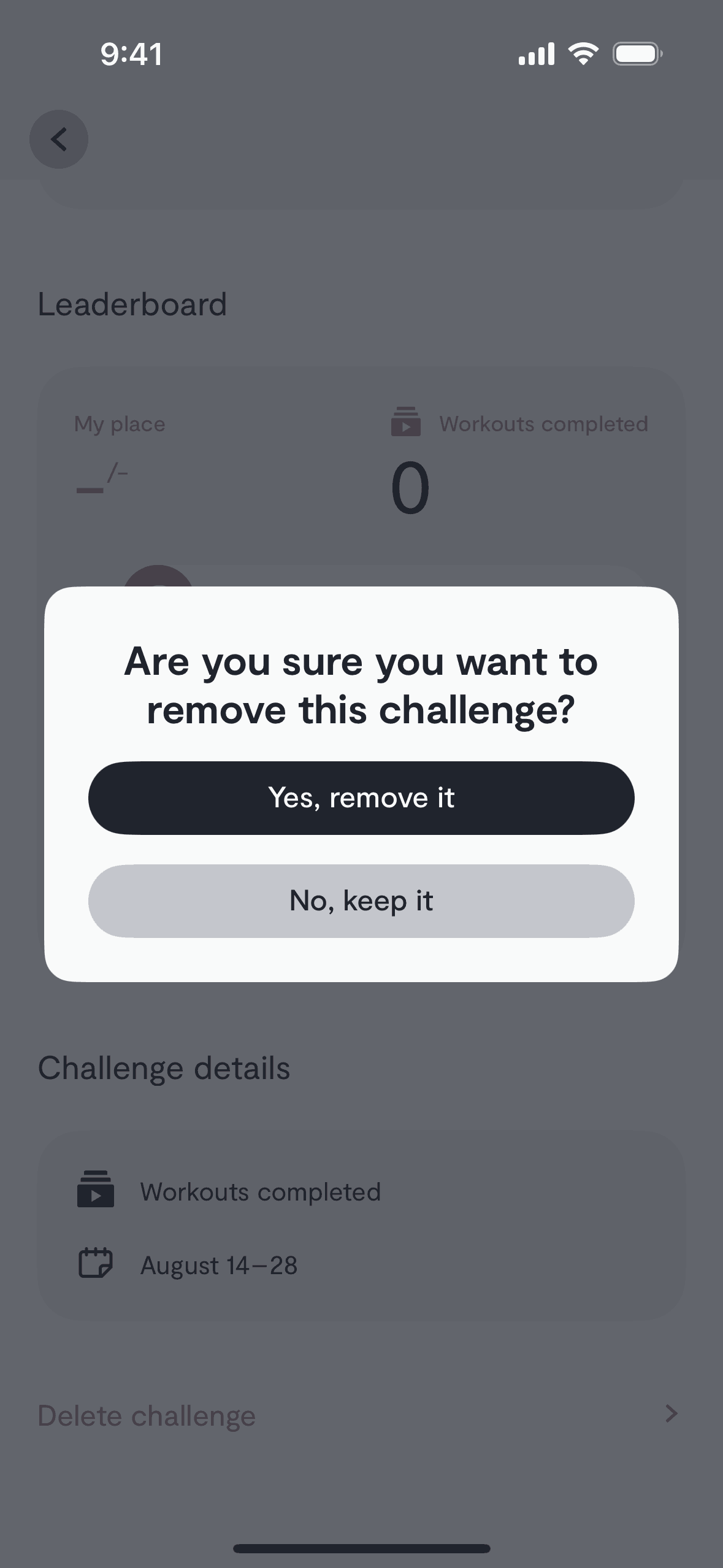 Tempo iOS Health & Fitness interface screenshot 10