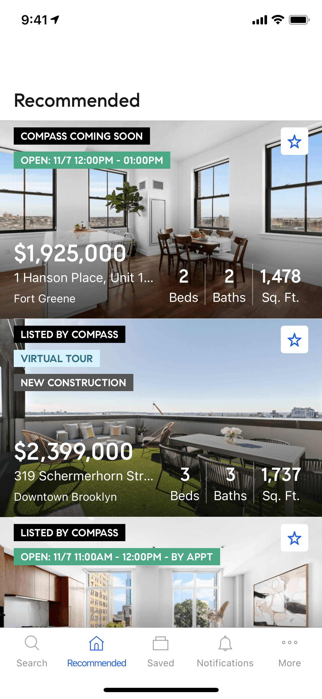 Compass iOS Real Estate interface screenshot 6