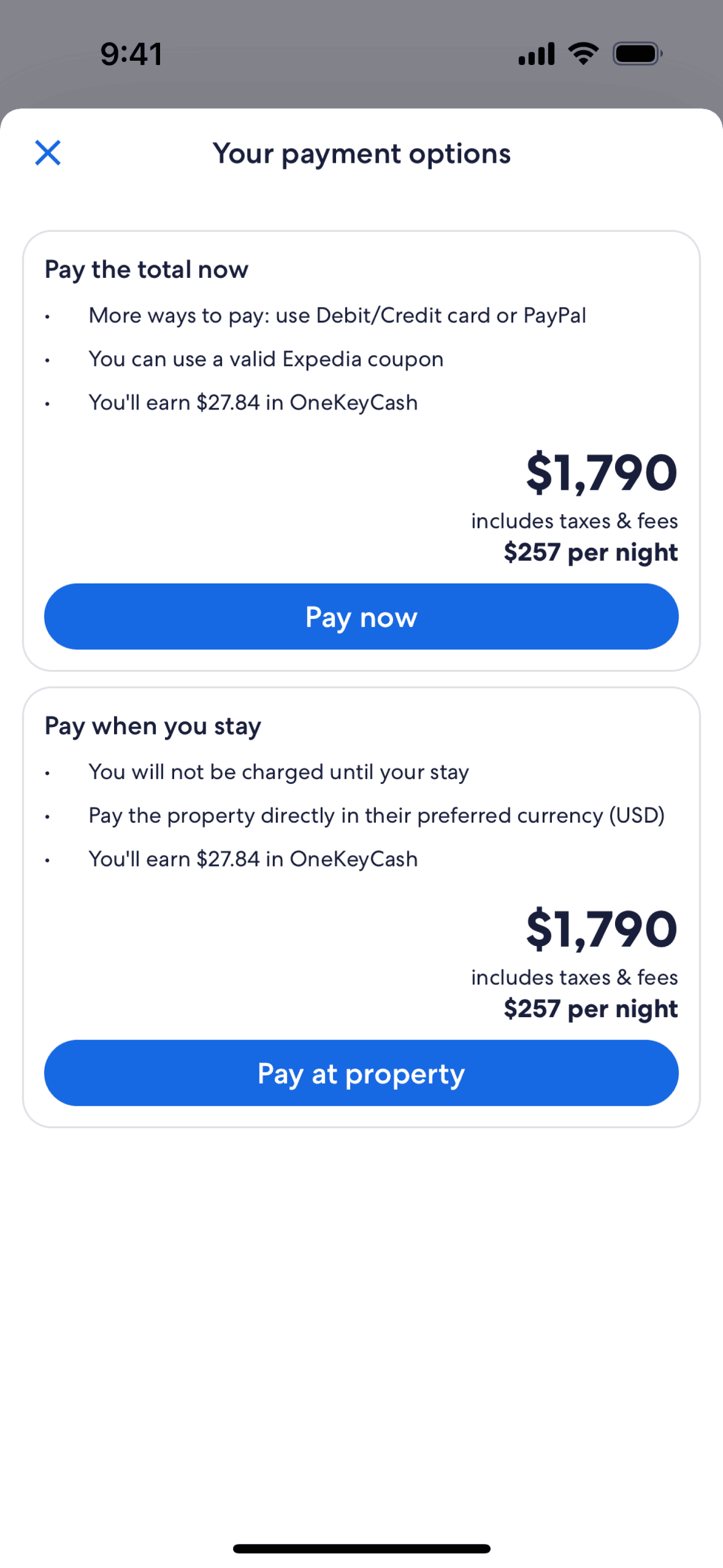 Expedia iOS Travel & Transportation interface screenshot 15