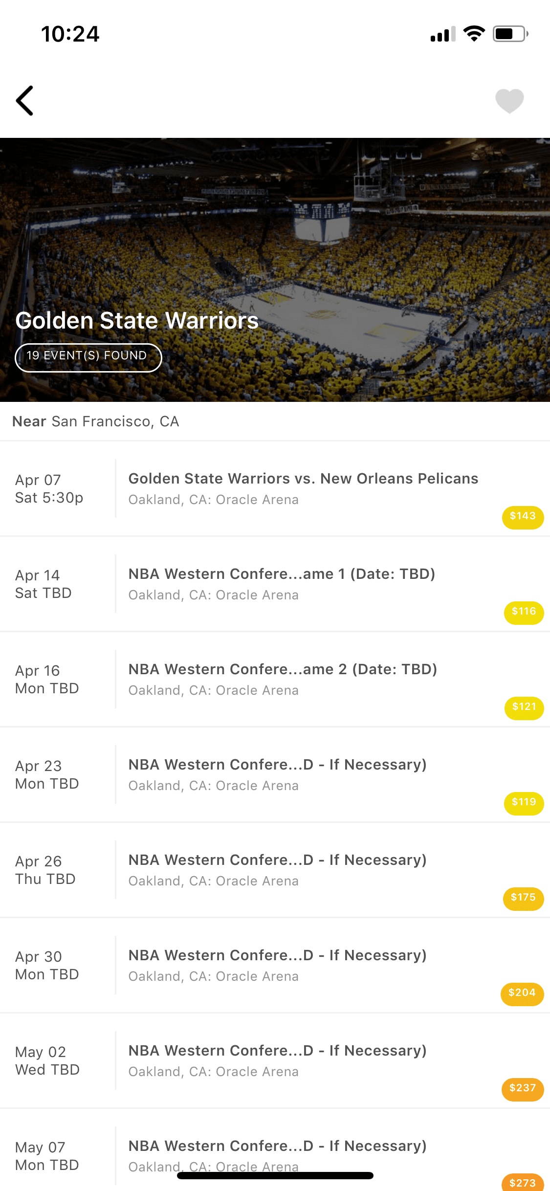 TickPick iOS Entertainment interface screenshot 5