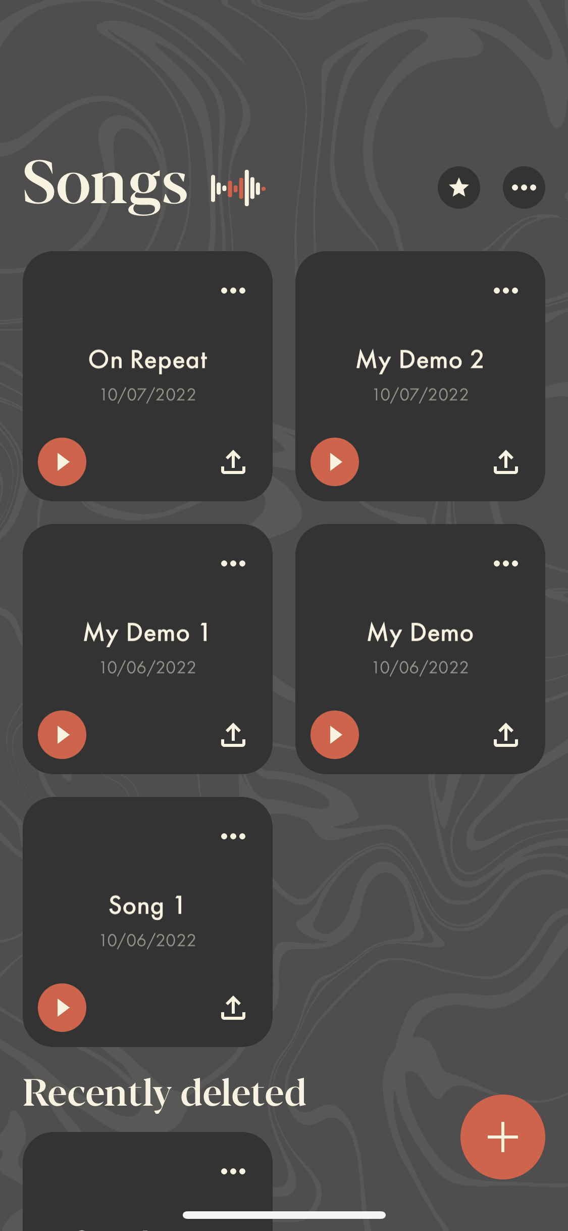 Demo iOS Music & Audio interface screenshot 2