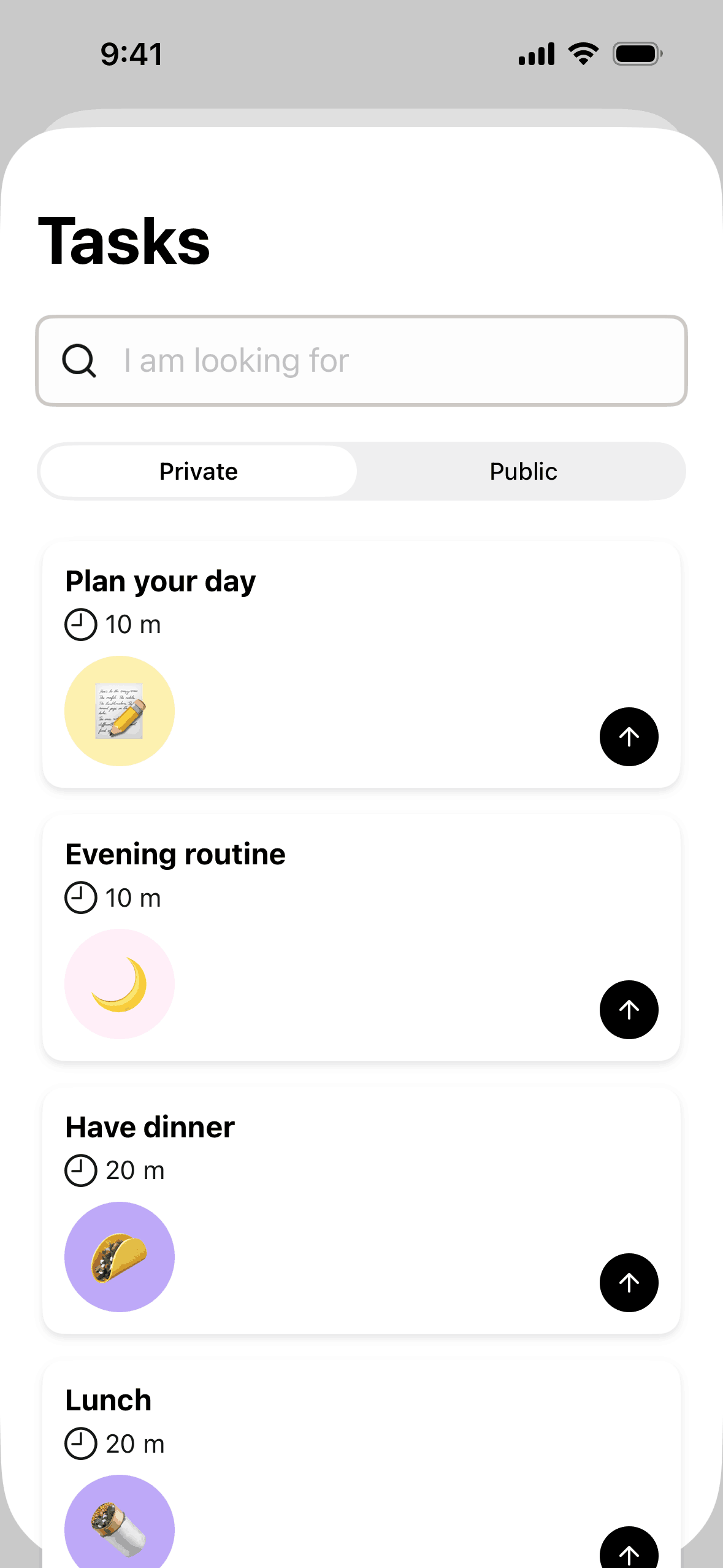 Tiimo iOS Productivity interface screenshot 3