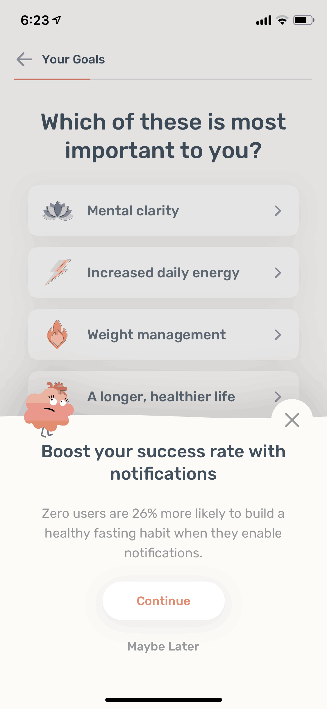 Zero iOS Health & Fitness interface screenshot 11