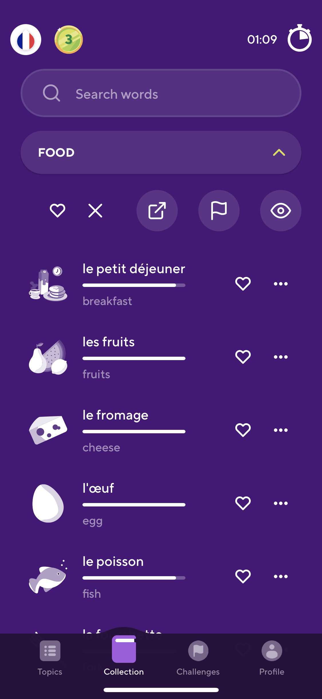Drops iOS Education interface screenshot 12